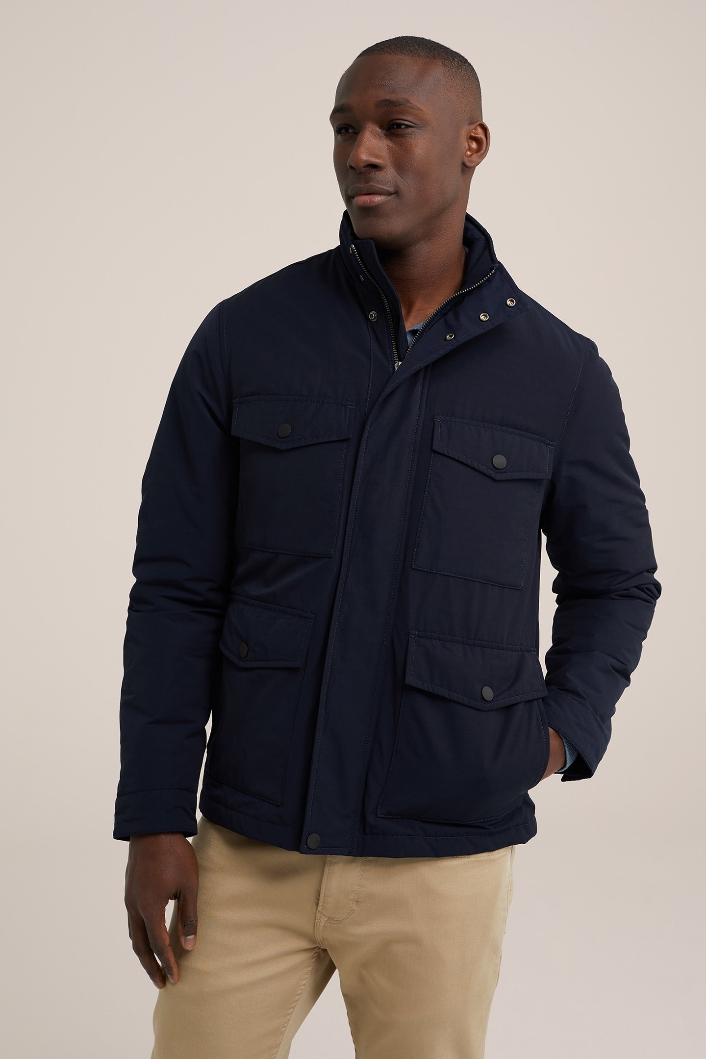 JACKET NORMAL LENGTH NAVY BLUE 1