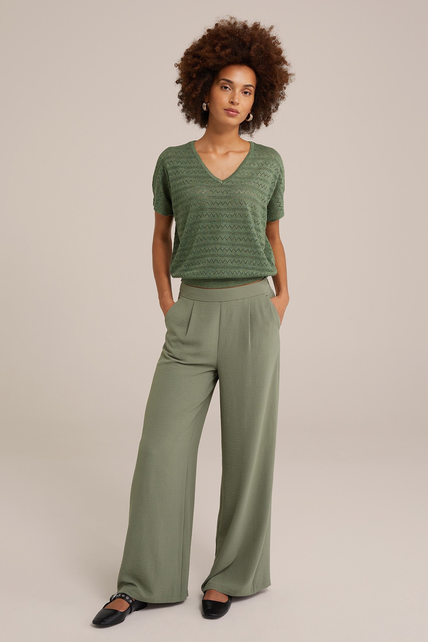 KNITTED PULLOVER GREEN 3