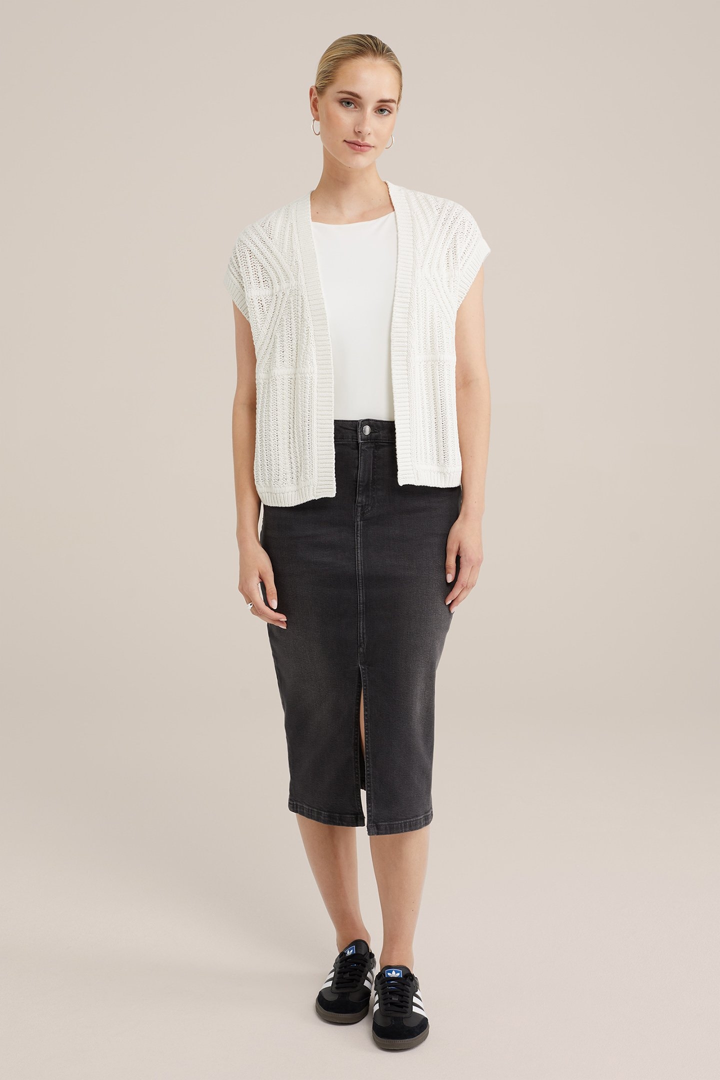 KNITTED CARDIGAN WHITE 3