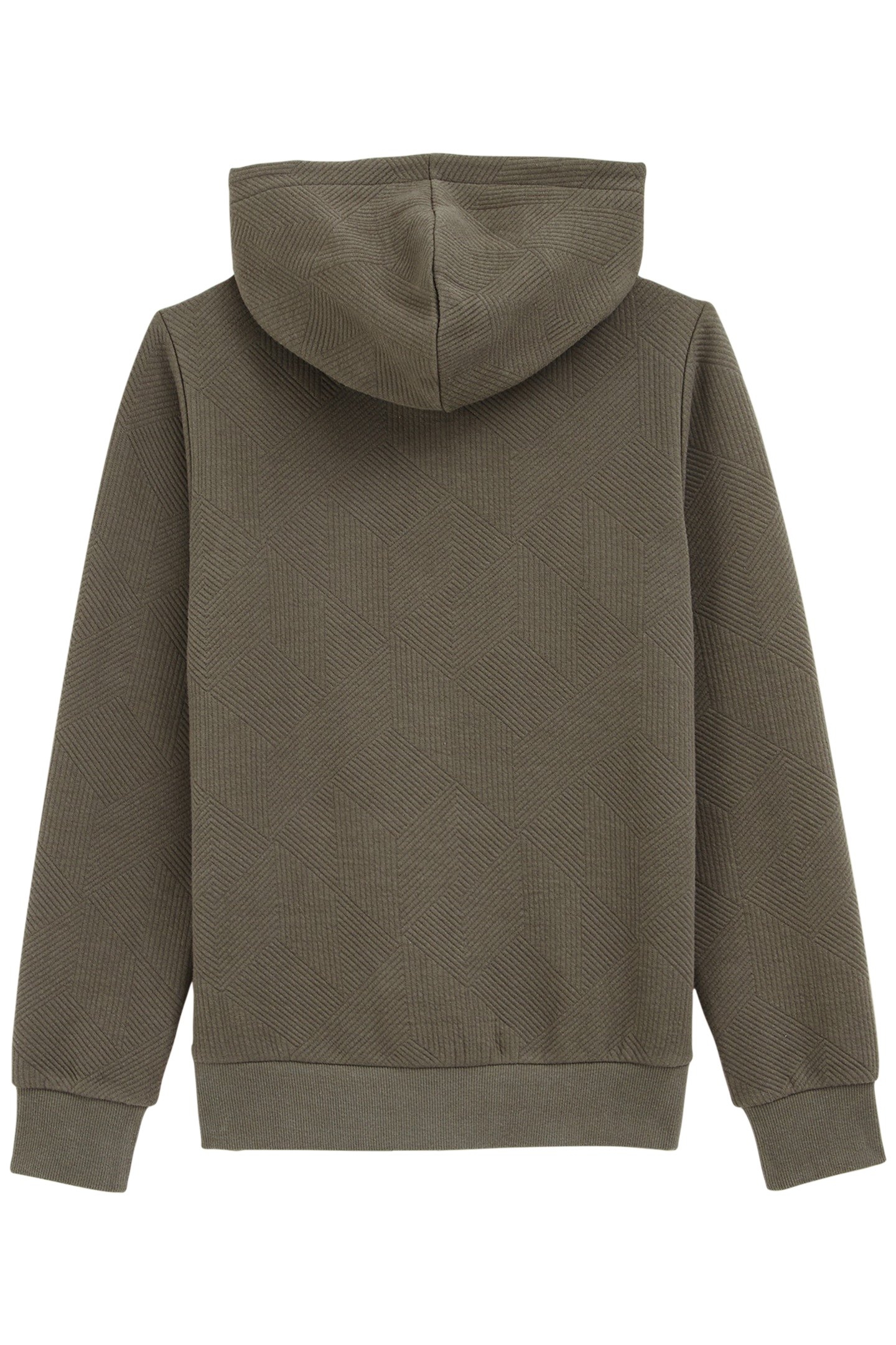 CARDIGAN WITH ZIPPER ARMY GREEN 4