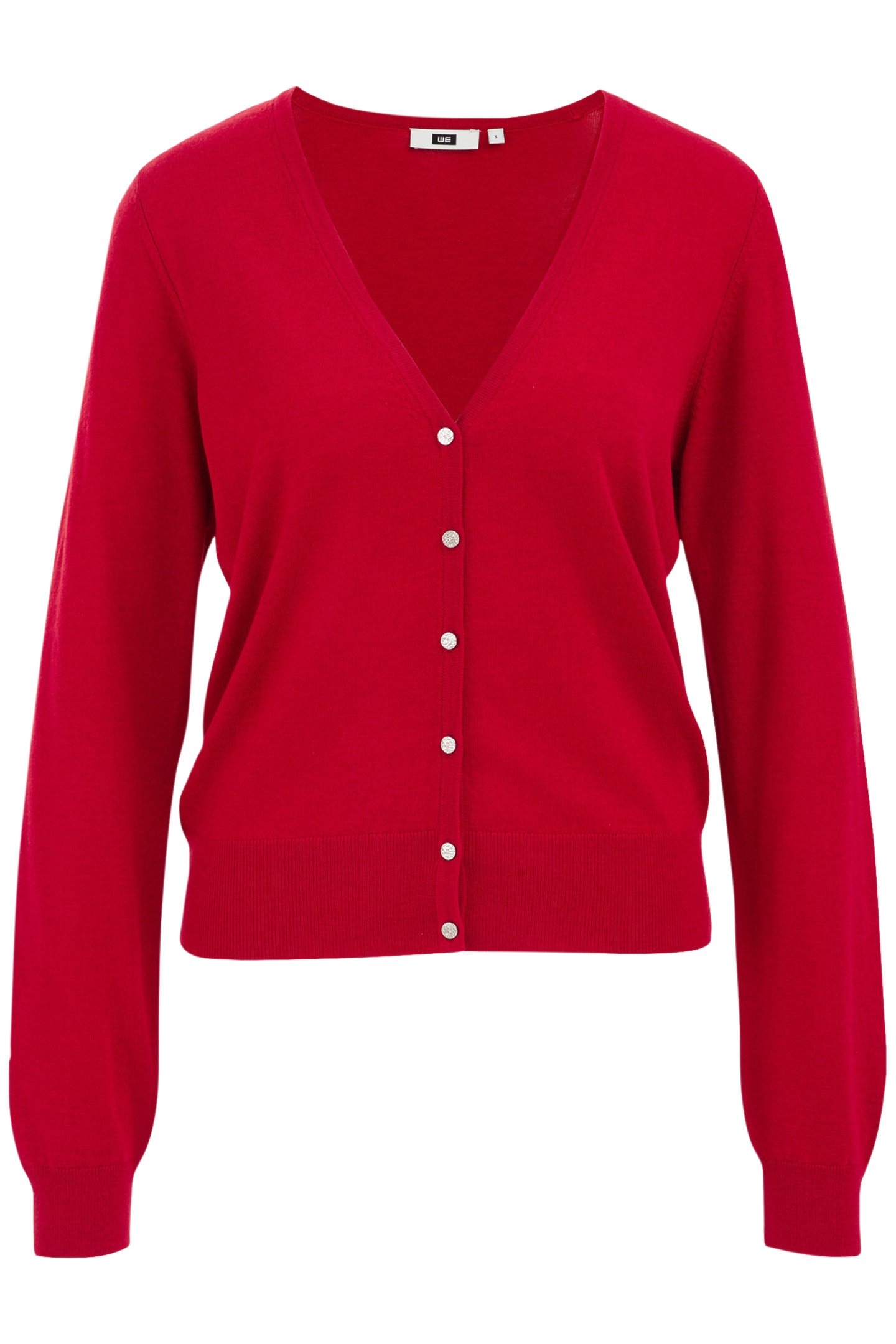 KNITTED CARDIGAN FIRE RED 3