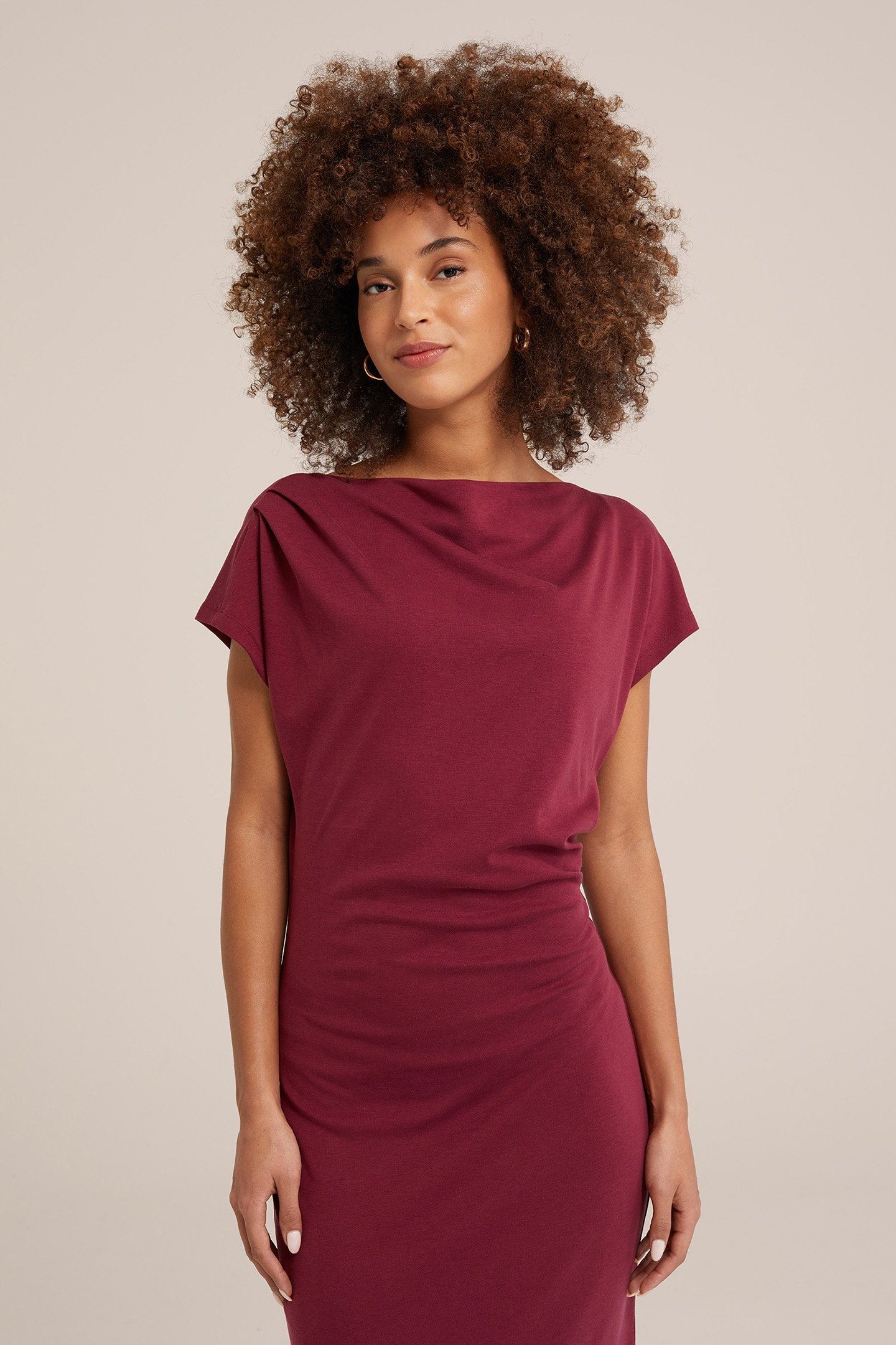 DRESS MID LENGTH VINTAGE RED 5