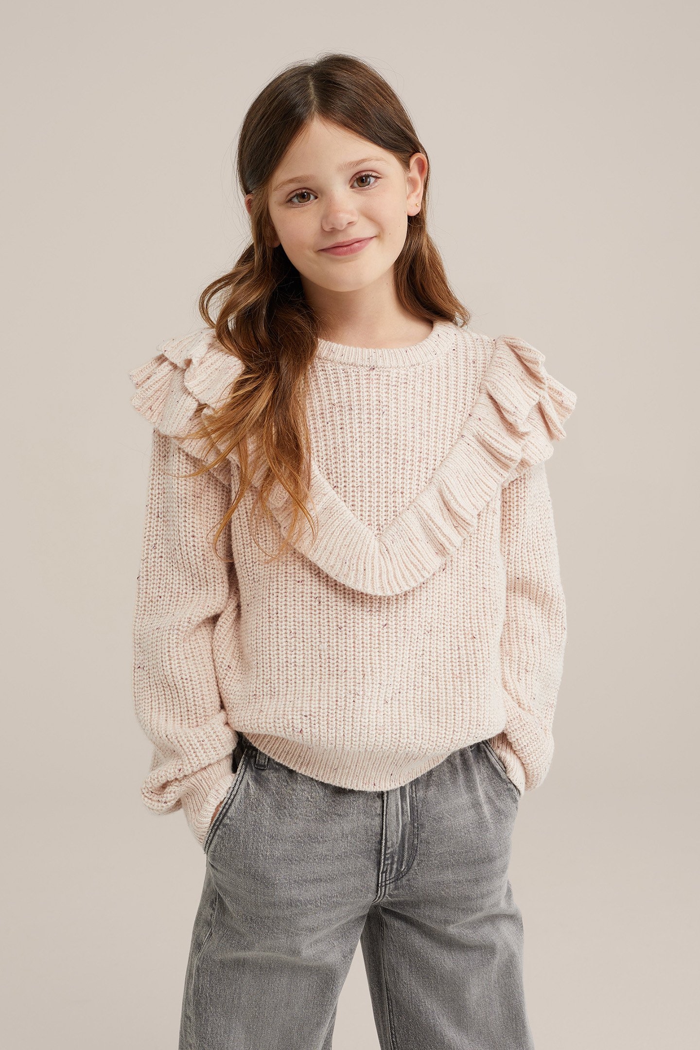 KNITTED PULLOVER BEIGE 1