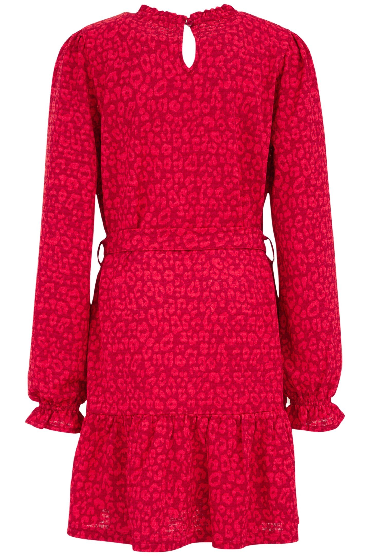 DRESS MID LENGTH BRIGHT RED 4
