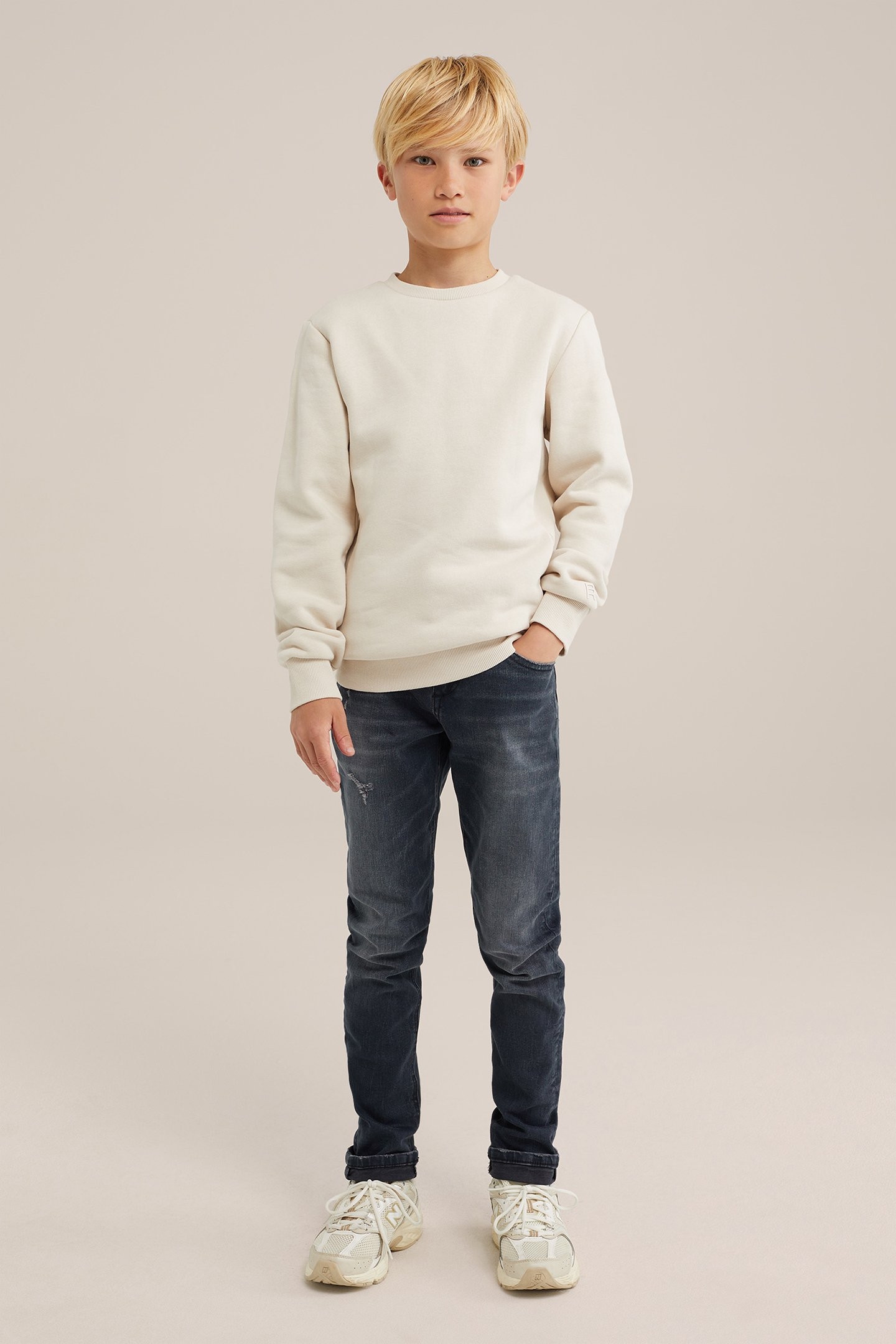 5-POCKET MID WAIST GREYISH BLUE 2