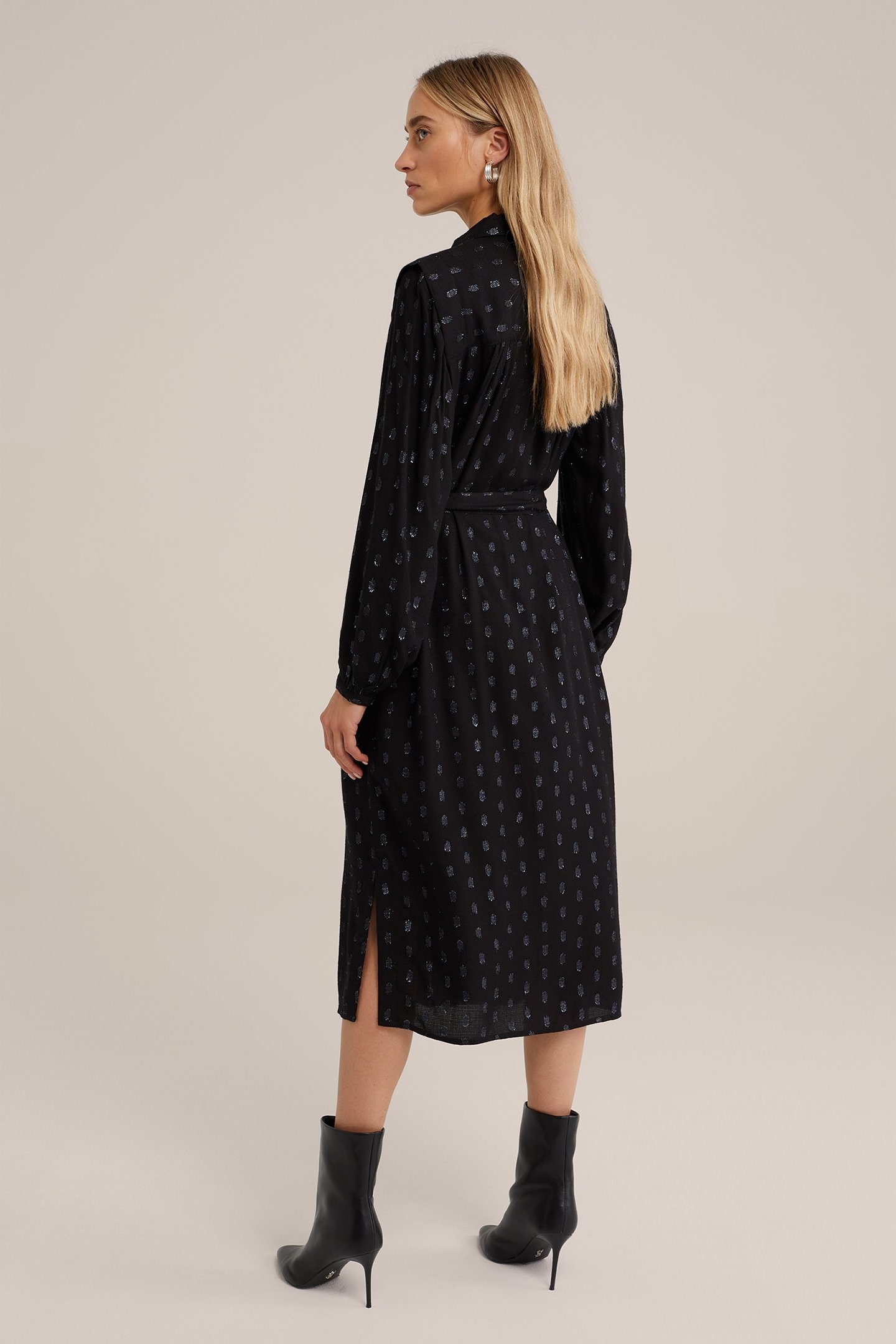 DRESS MID LENGTH BLACK 2