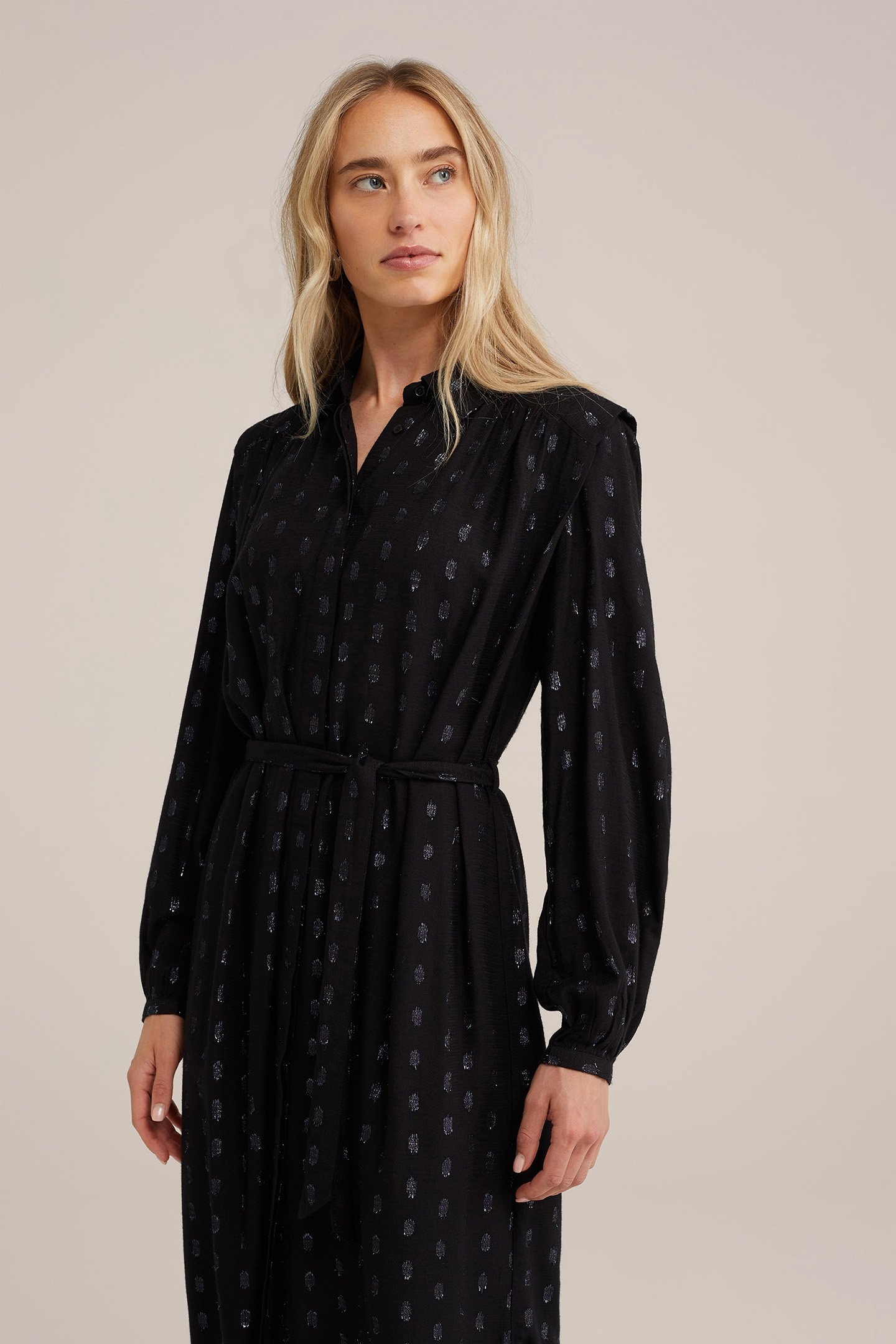 DRESS MID LENGTH BLACK 4