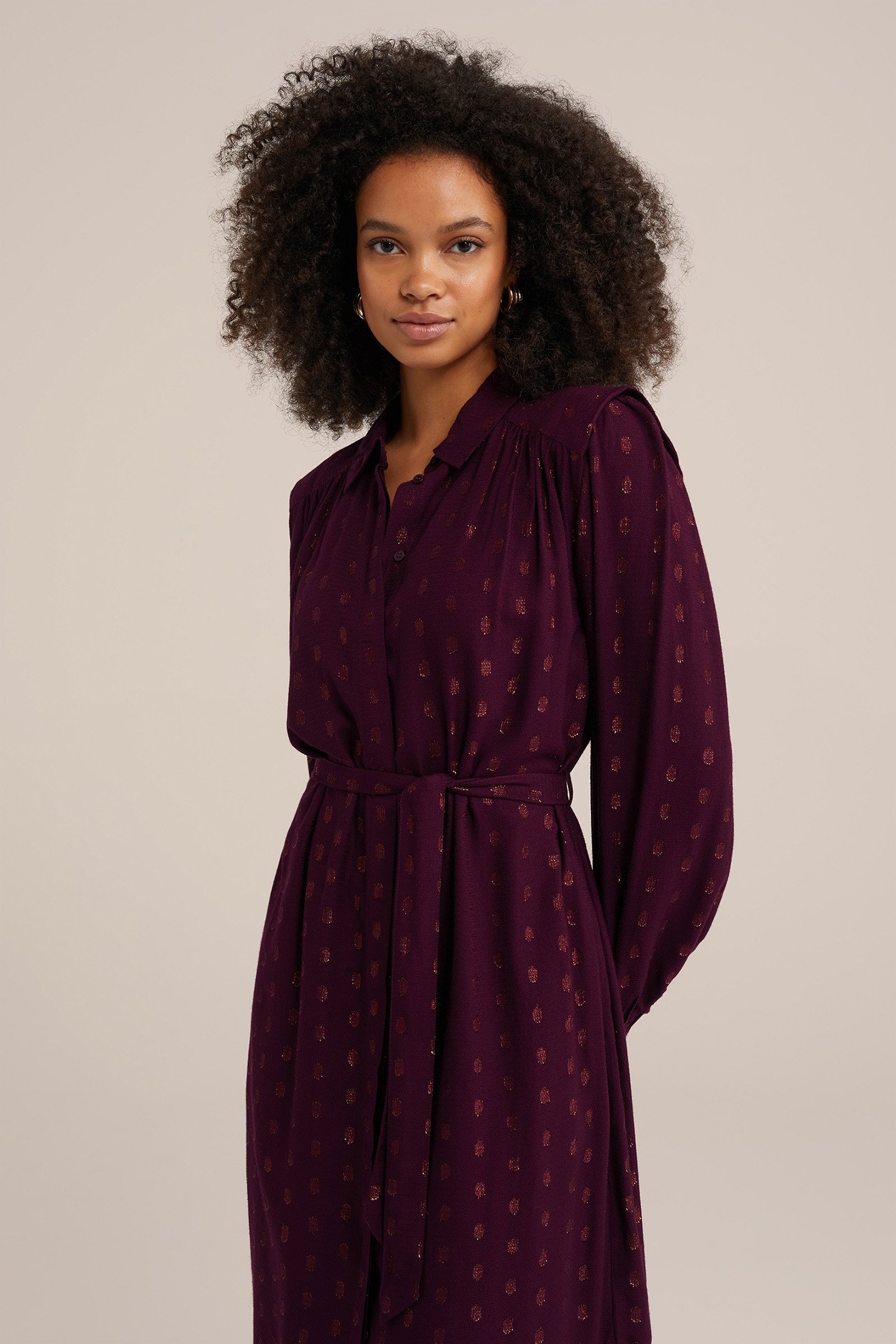 DRESS MID LENGTH DARK PURPLE 4