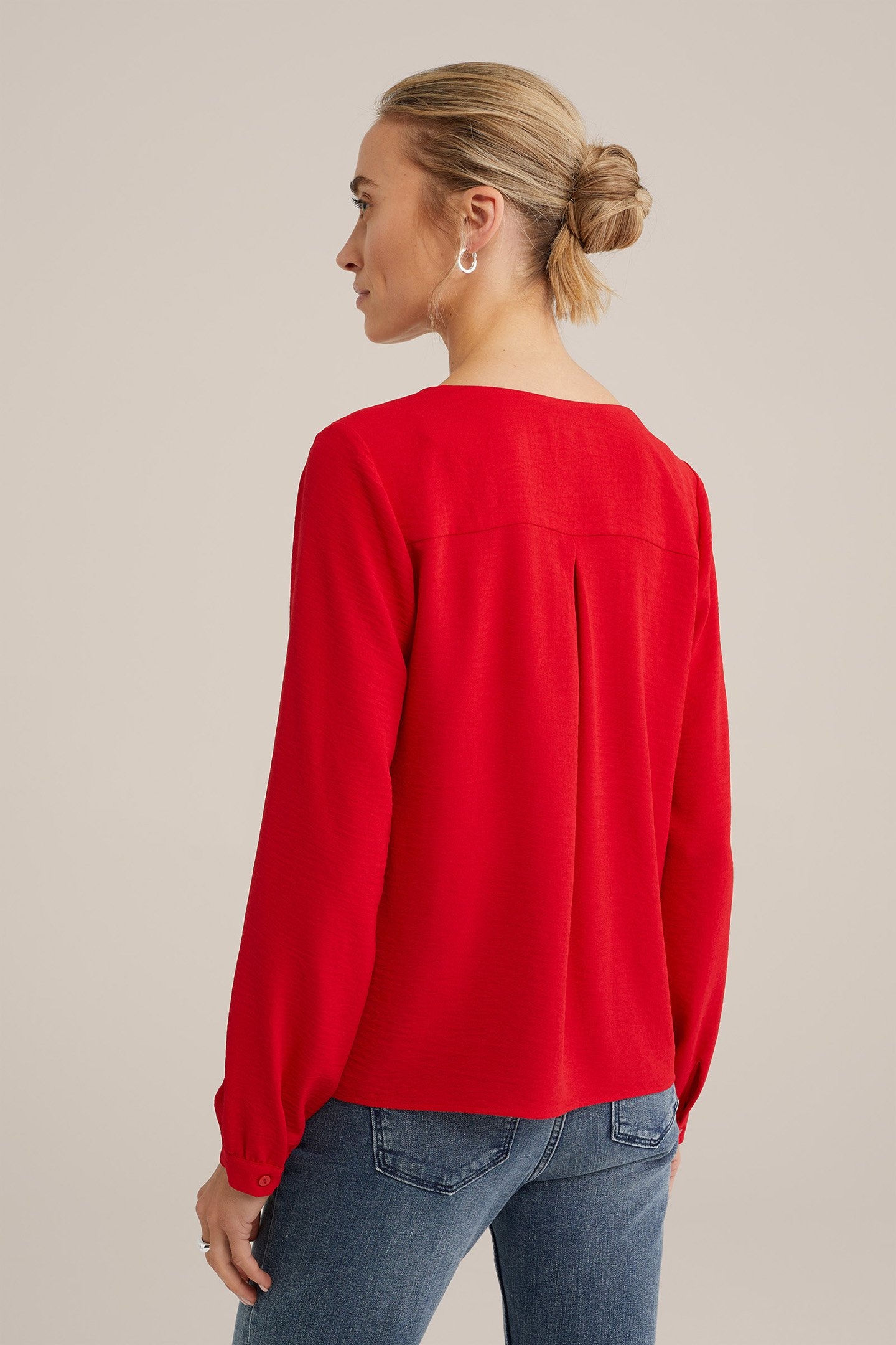 BLOUSE BRIGHT RED 2