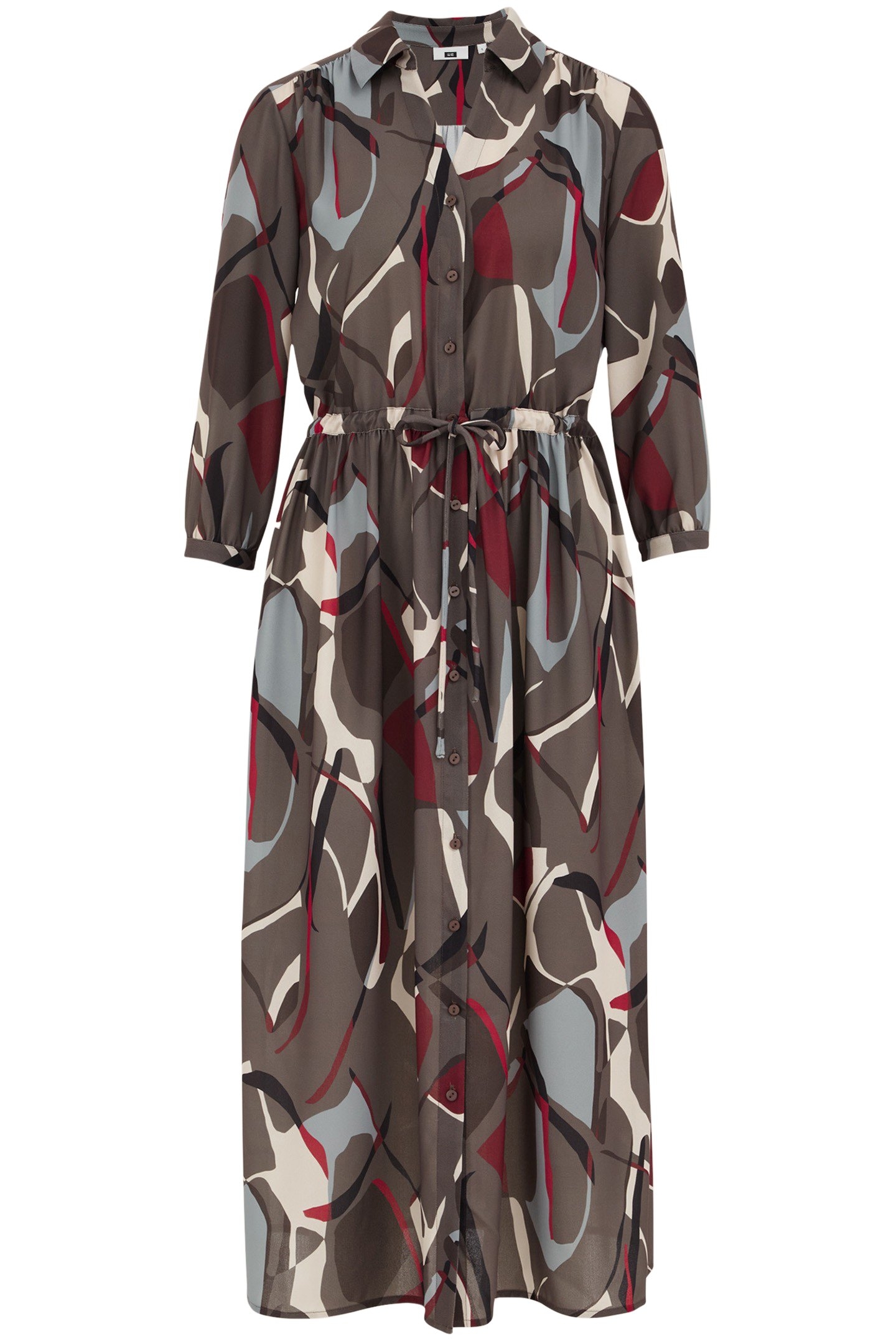 DRESS MID LENGTH GREYISH GREEN 3