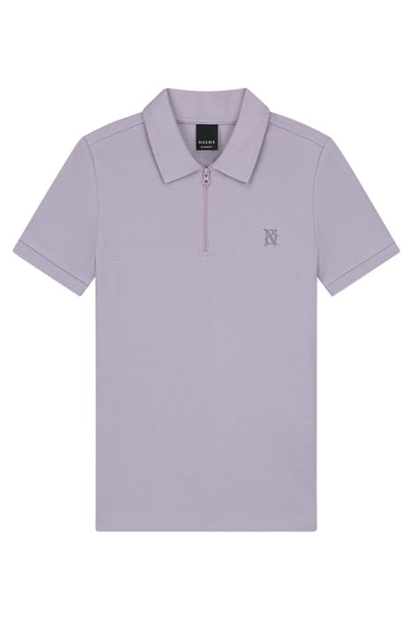 ZIP POLO LAVENDER GREY 1