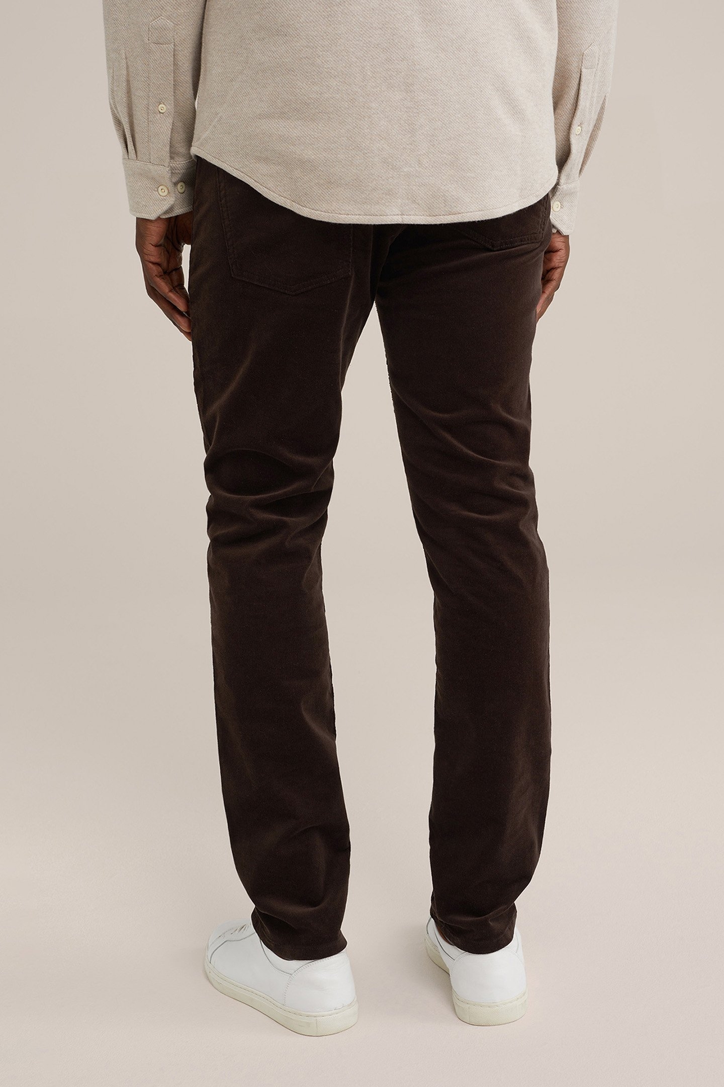 5-POCKET MID WAIST DARK BROWN 2