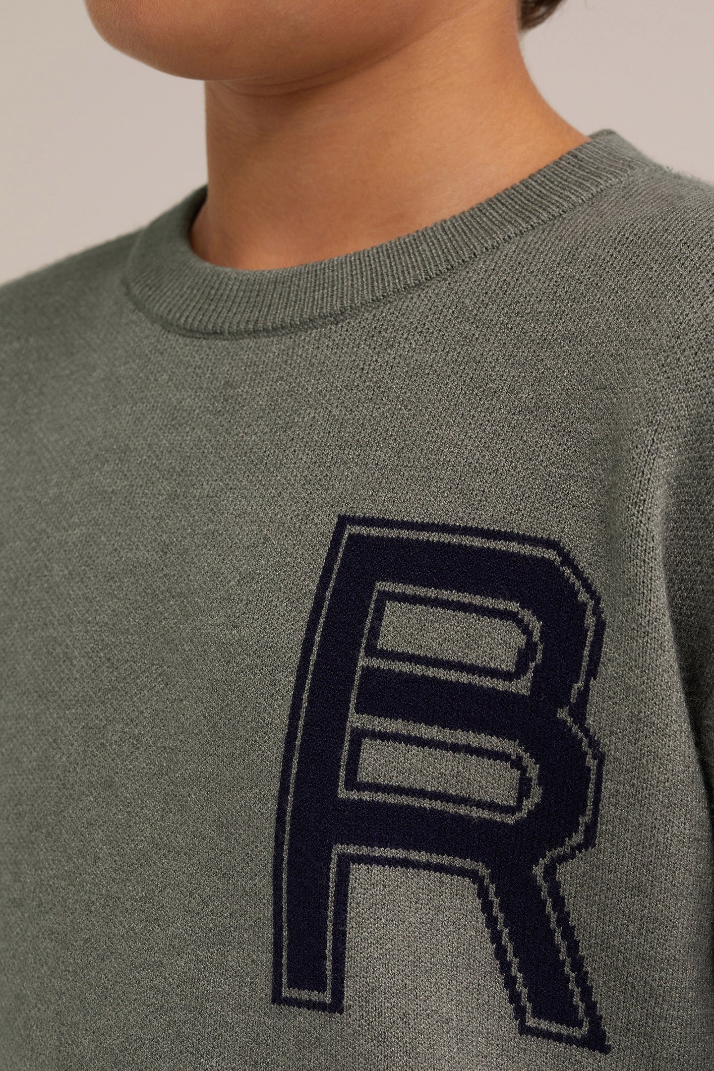 KNITTED PULLOVER DARK GREEN 5