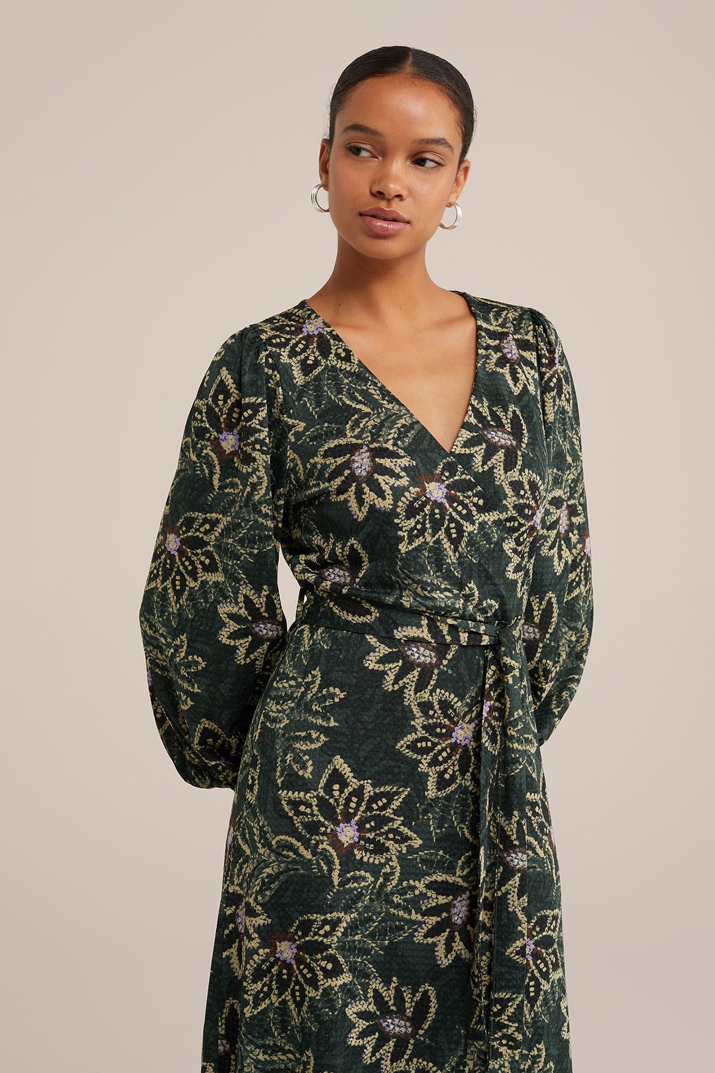 DRESS MID LENGTH GREEN 4