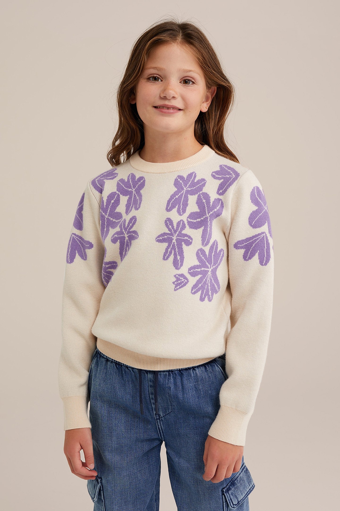 KNITTED PULLOVER WHITE 1