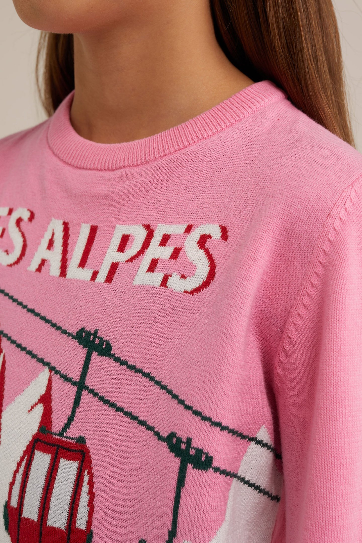 KNITTED PULLOVER BRIGHT PINK 7