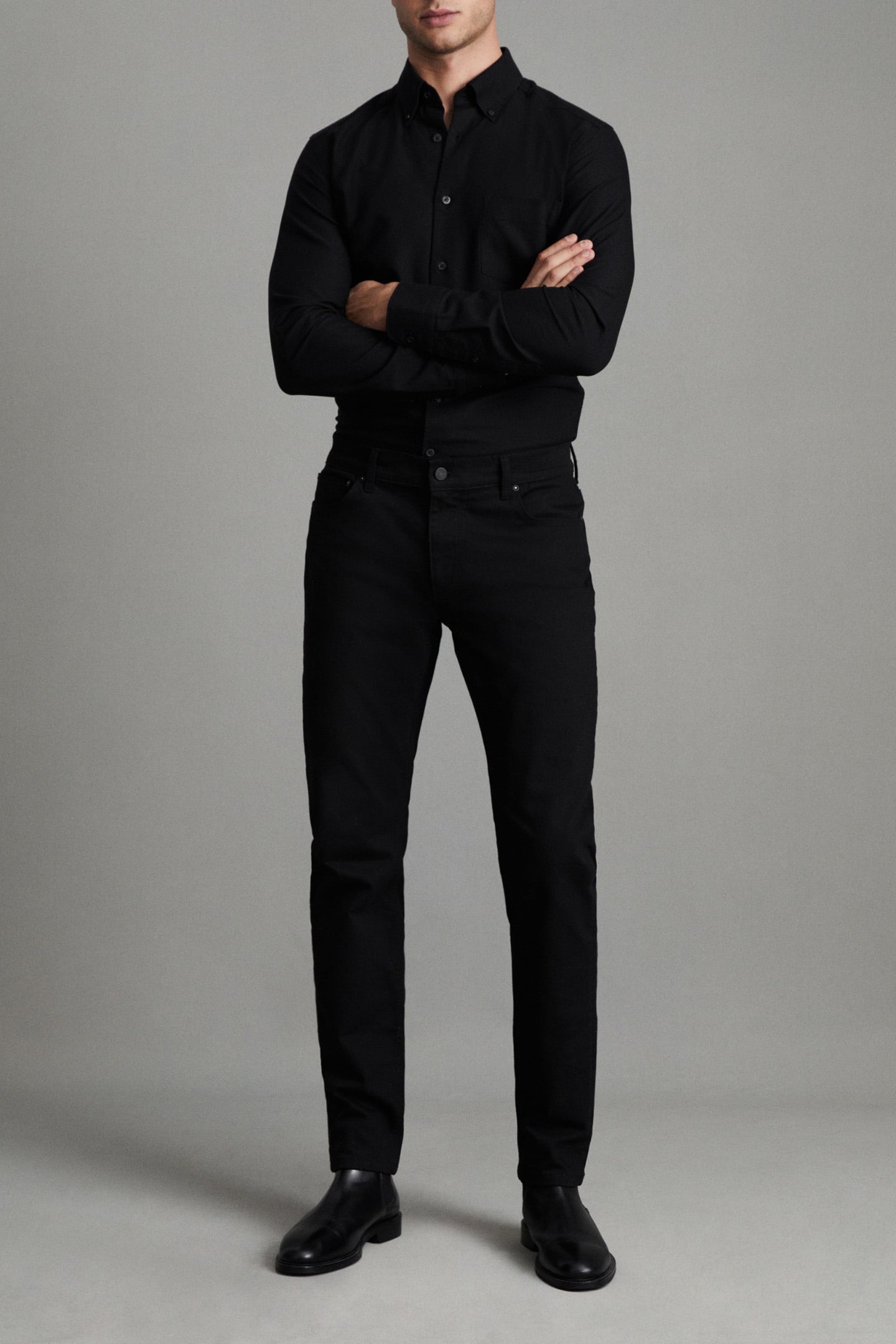 JET STAY SLIM JEANS — BLACK 3