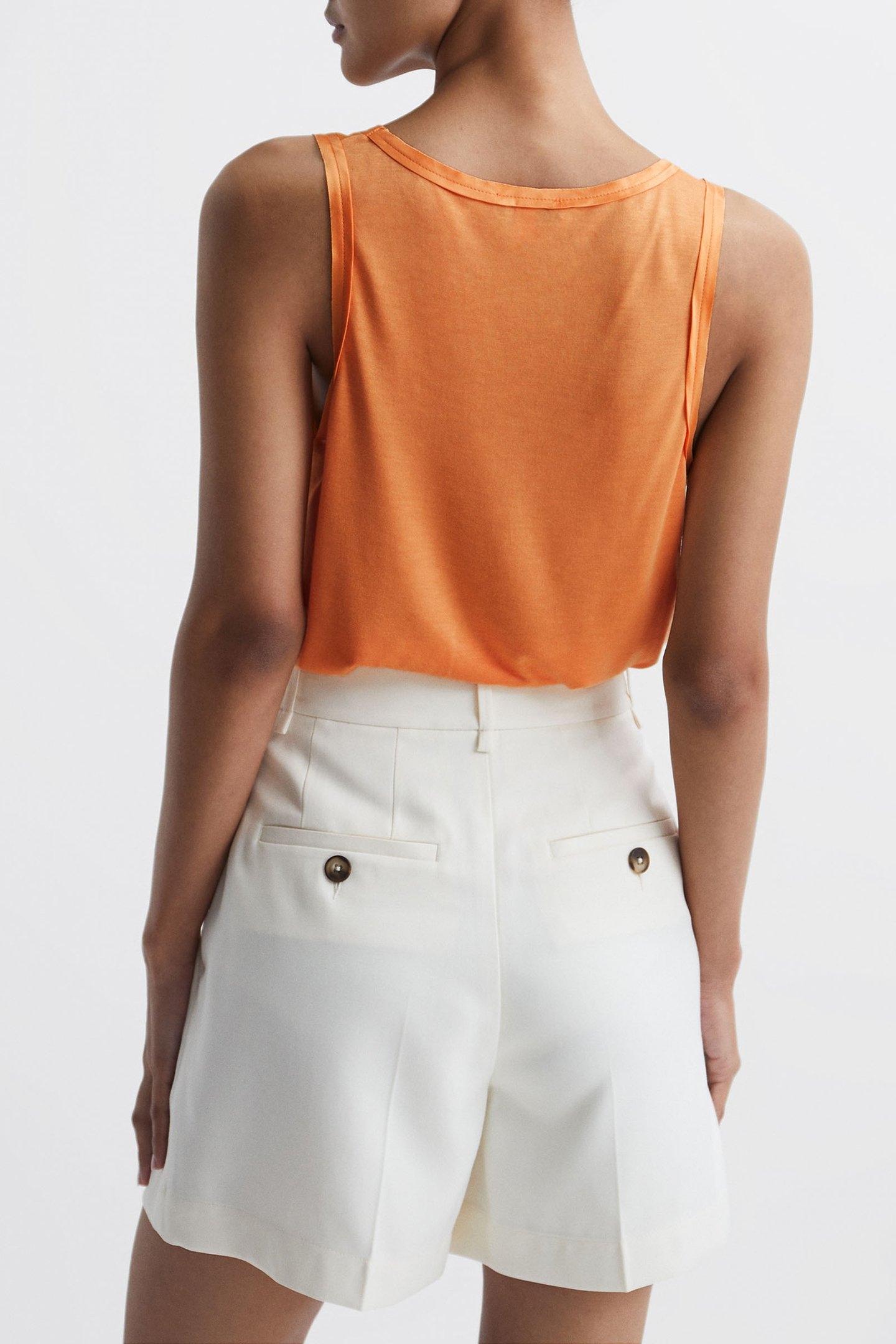 RILEY-SILK FRONT VEST ORANGE 2
