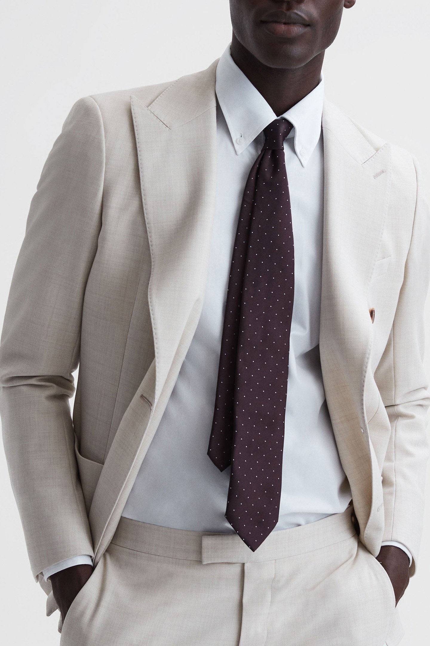 LIAM-TEXTURED POLKA DOT S BURGUNDY 2