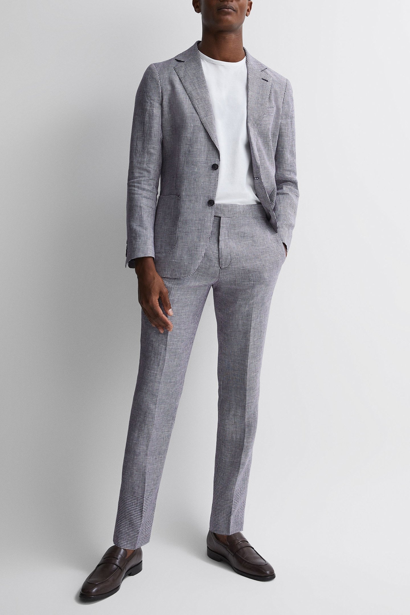 SQUAD-DOGTOOTH SLIM MIXER NAVY 4