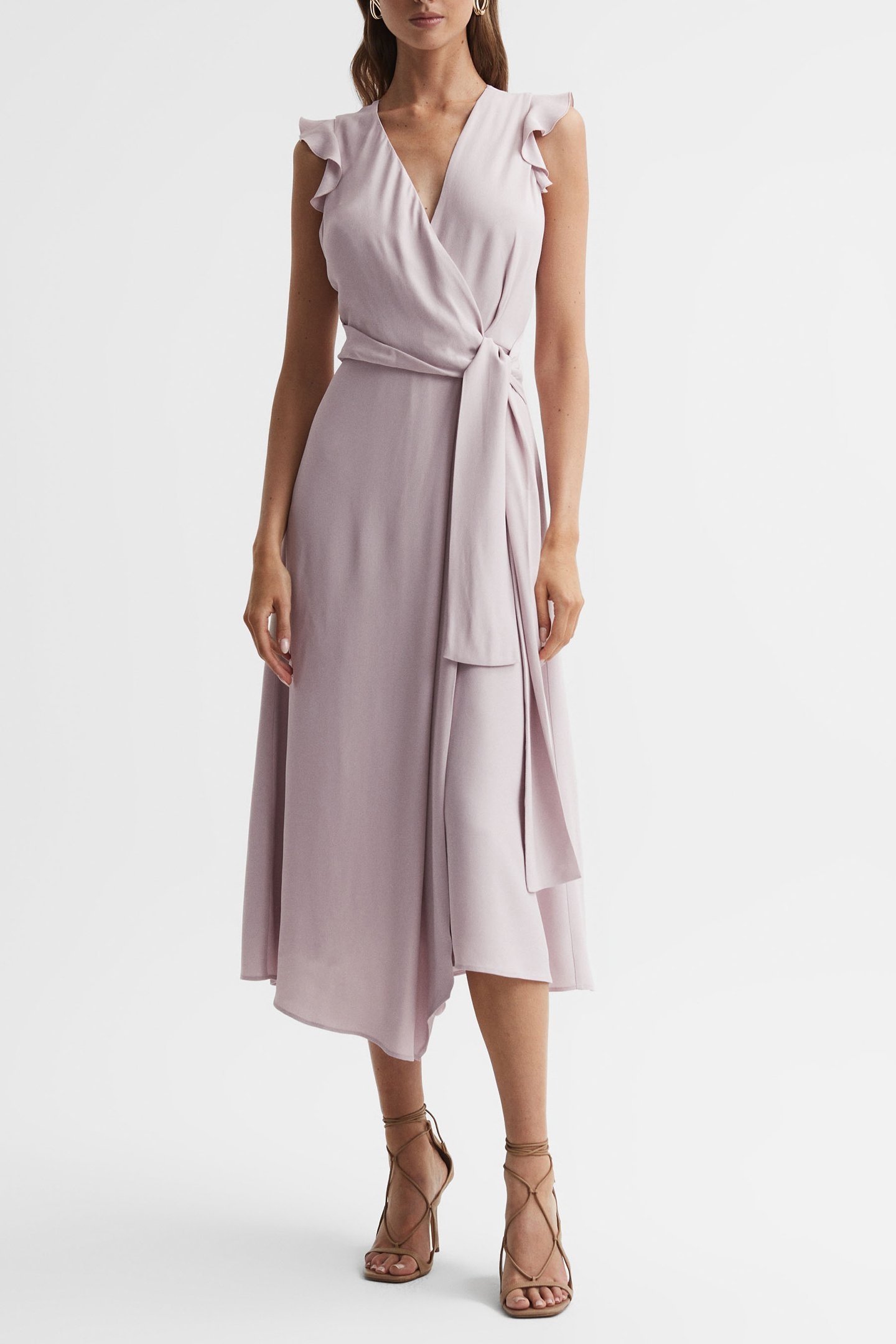 WILLOW-TIE FRONT DRESS LILAC 1