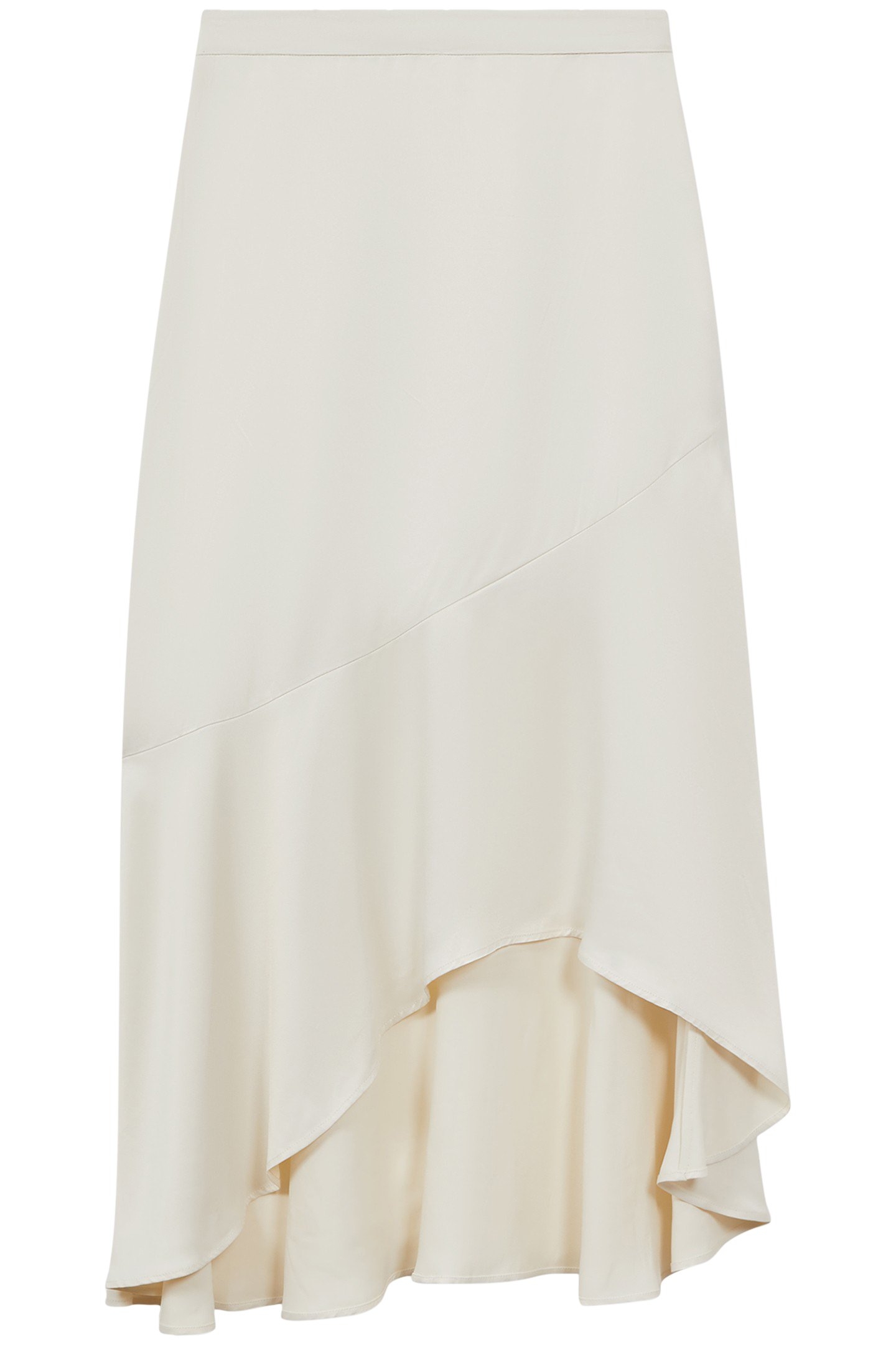 ASYMMETRIC SLIP SKIRT IVORY 4