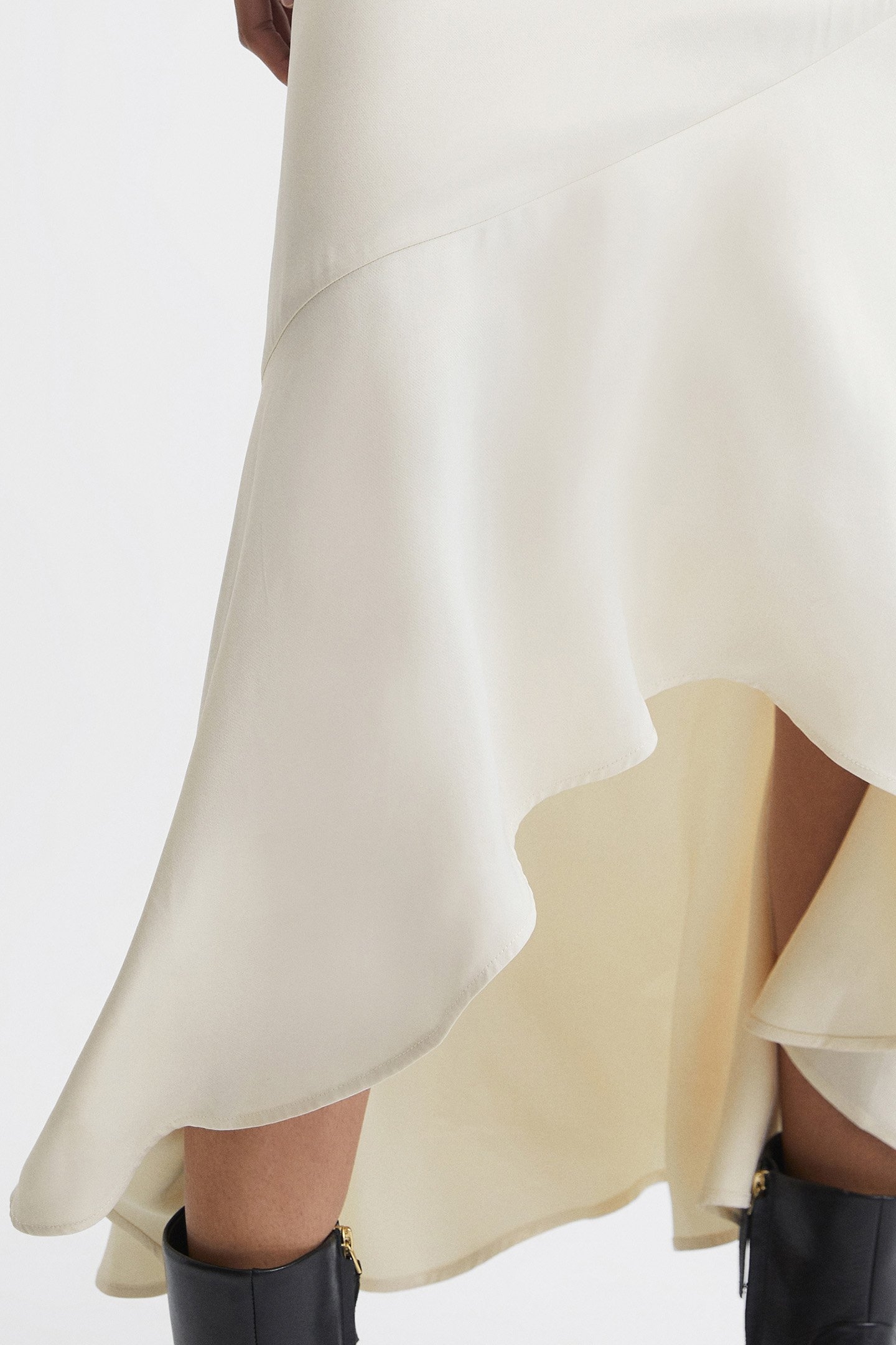 ASYMMETRIC SLIP SKIRT IVORY 6