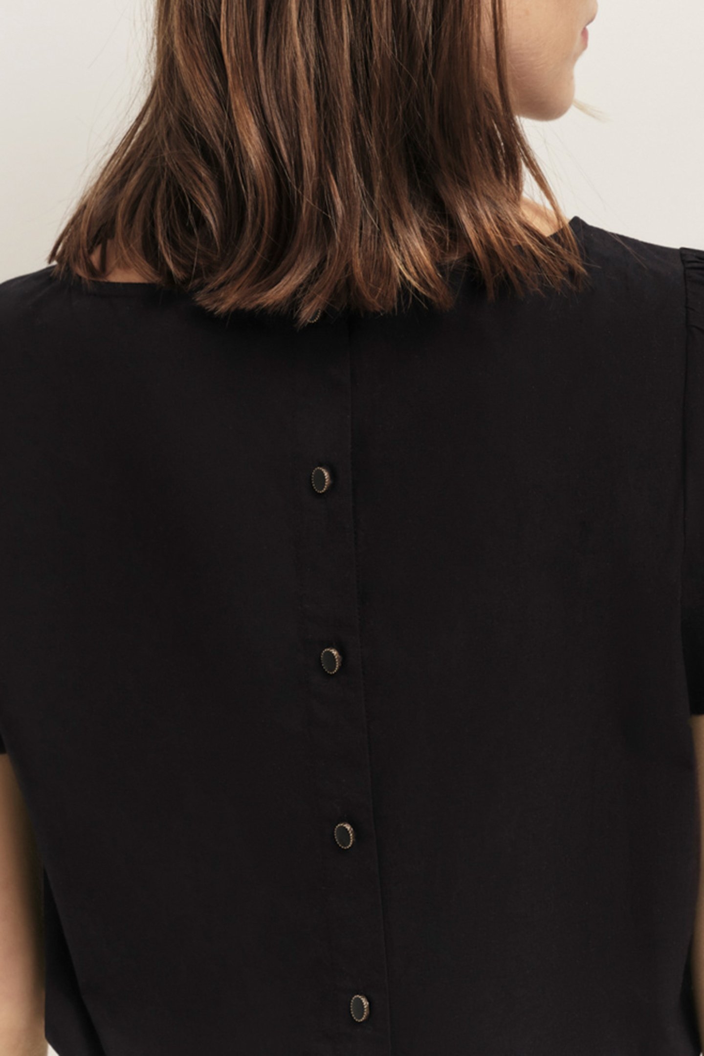 COPAL - BLACK TOP WITH LACE TRIM BLACK 5