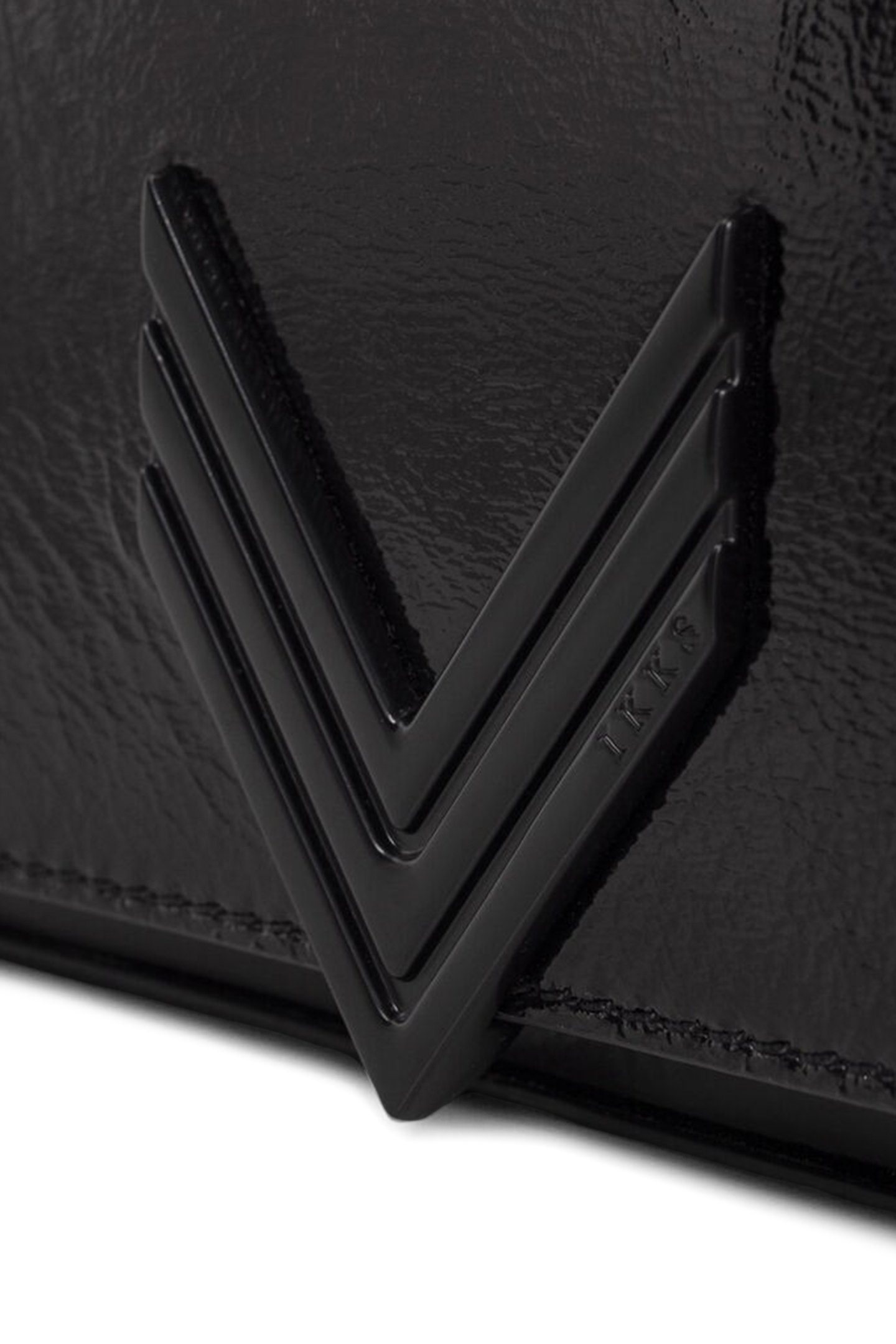 BLACK PATENT LEATHER 111 CENTRAL PARK BAG 4