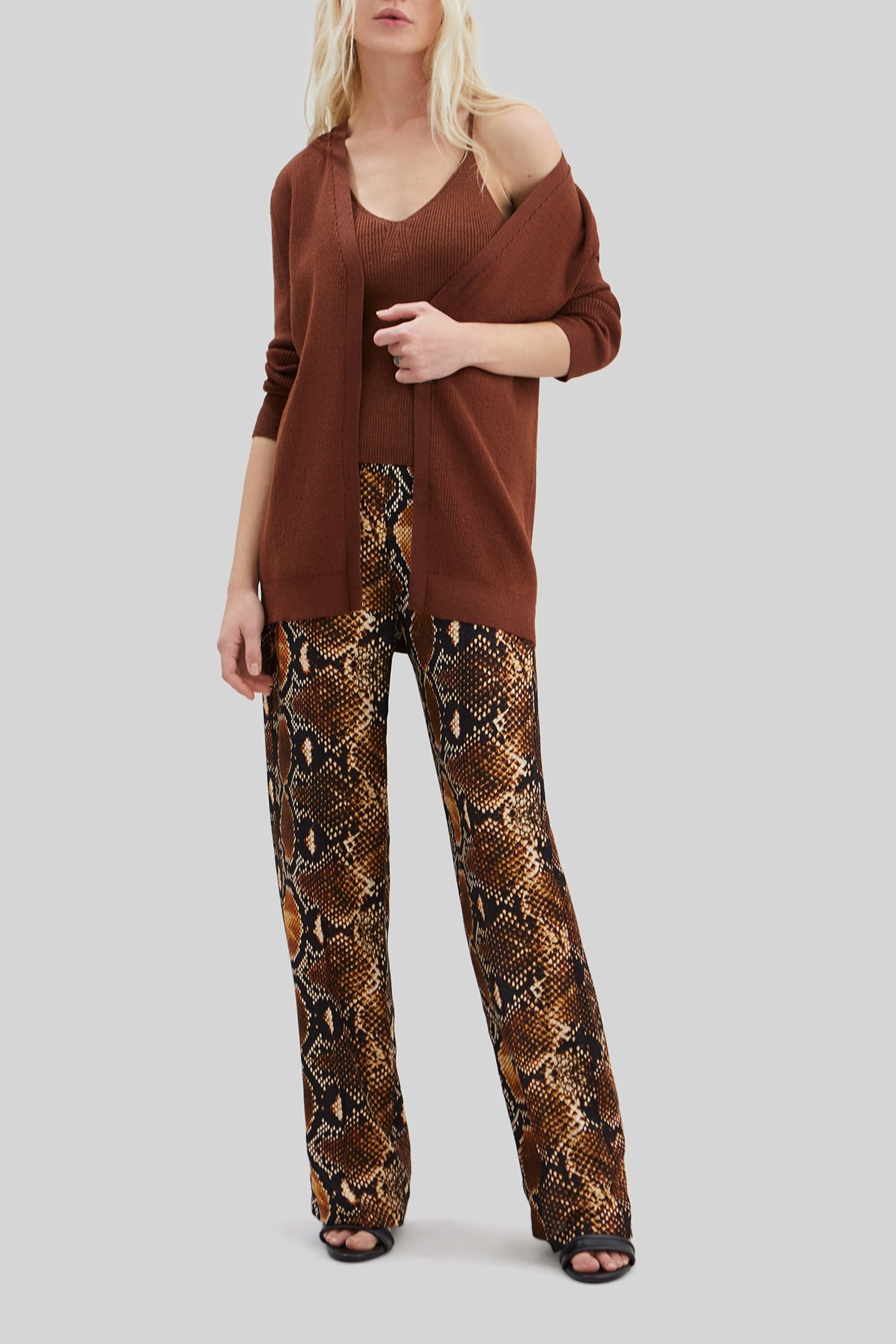 PURE EDITION – MAHOGANY LUREX KNIT TWIN SET 2