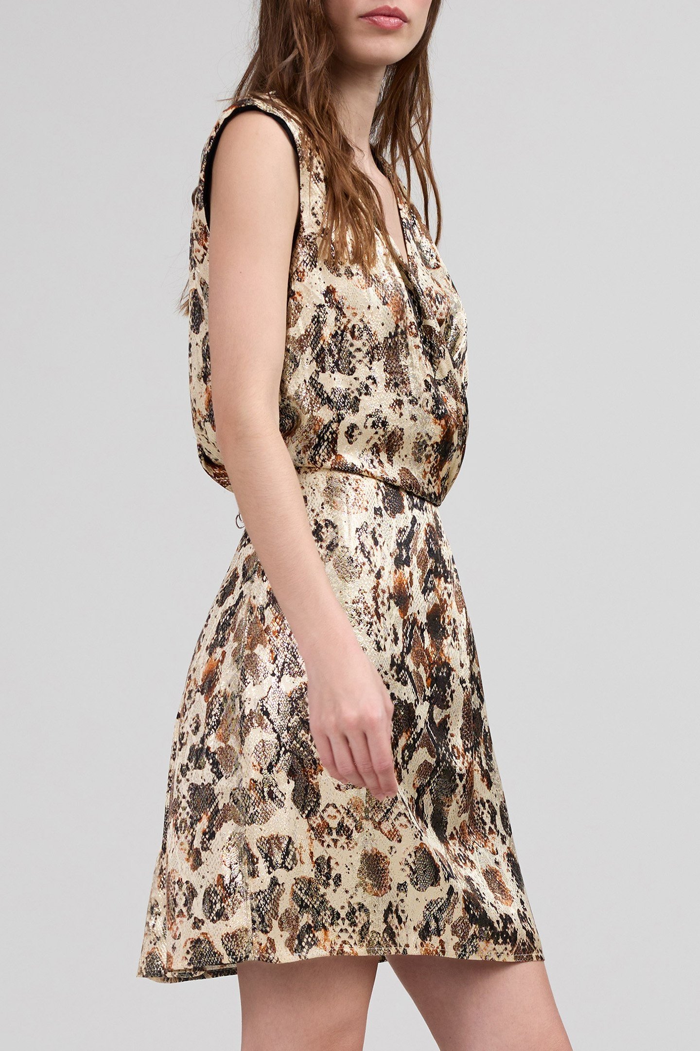 PURE EDITION – GOLD PYTHON PRINT DRESS 6