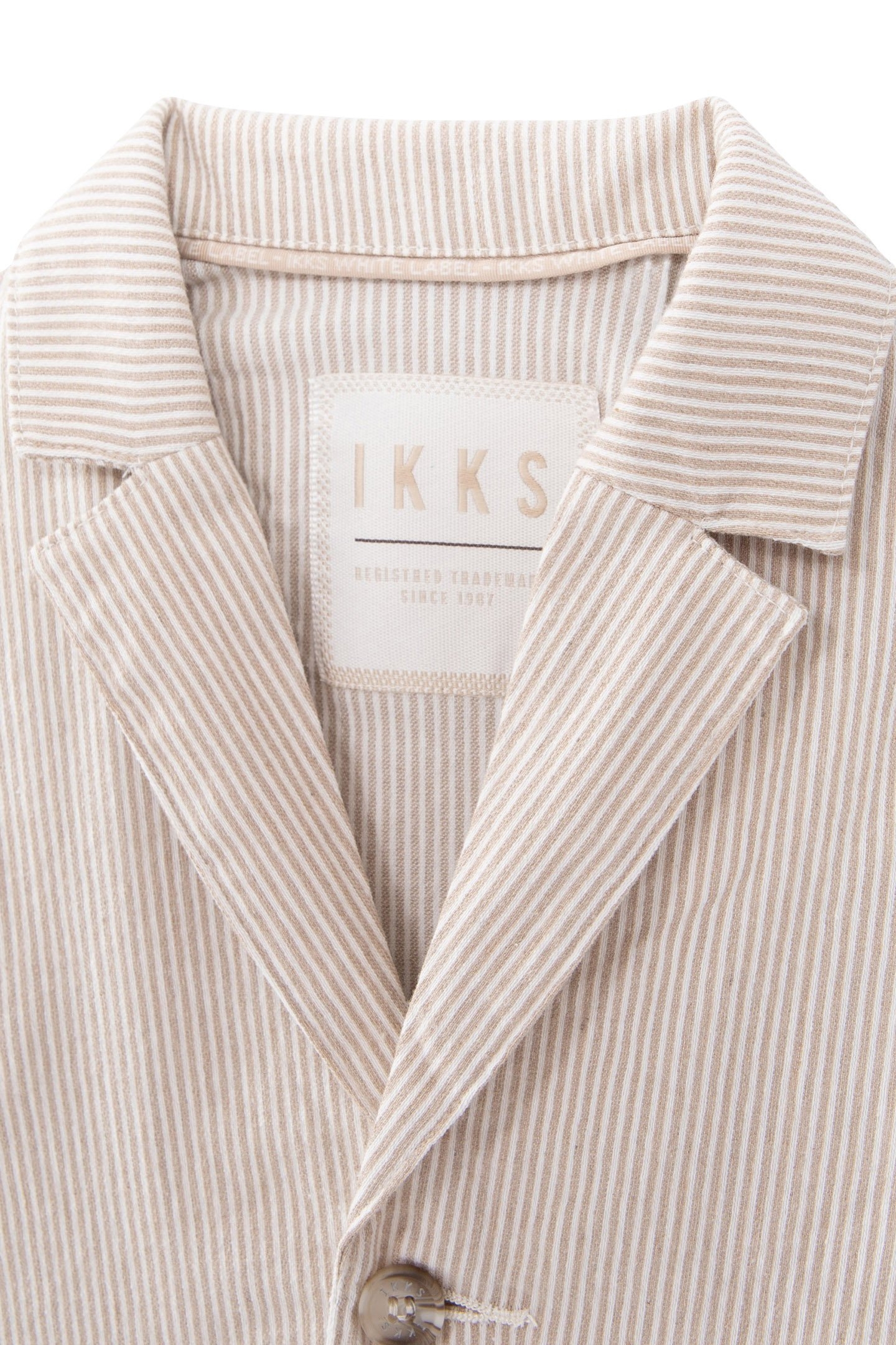 BABY BOYS’ BEIGE STRIPED SUIT JACKET 3