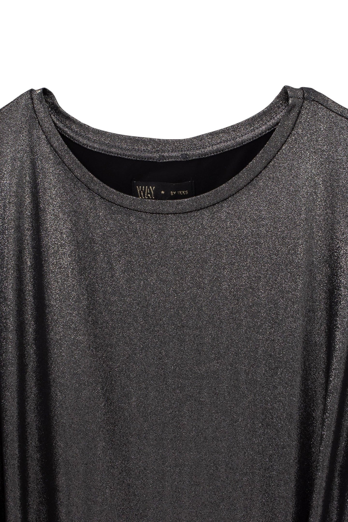 GIRLS’ SILVER LAMÉ KNIT BELTED DRESS 3