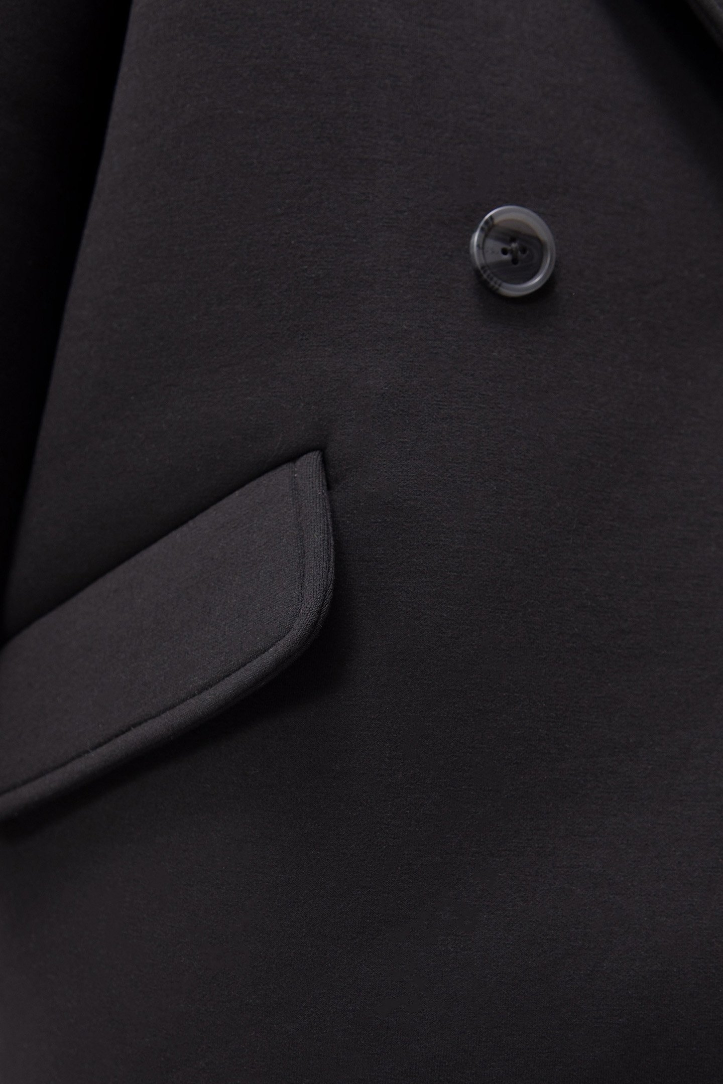 GIRLS' BLACK NEOPRENE KNIT EGG COAT 4