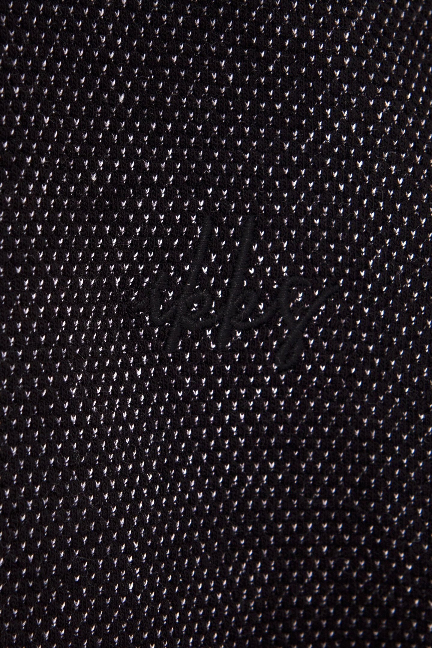 BOYS’ BLACK POLO SHIRT, WHITE TROMPE-L’OEIL SHIRT COLLAR 6