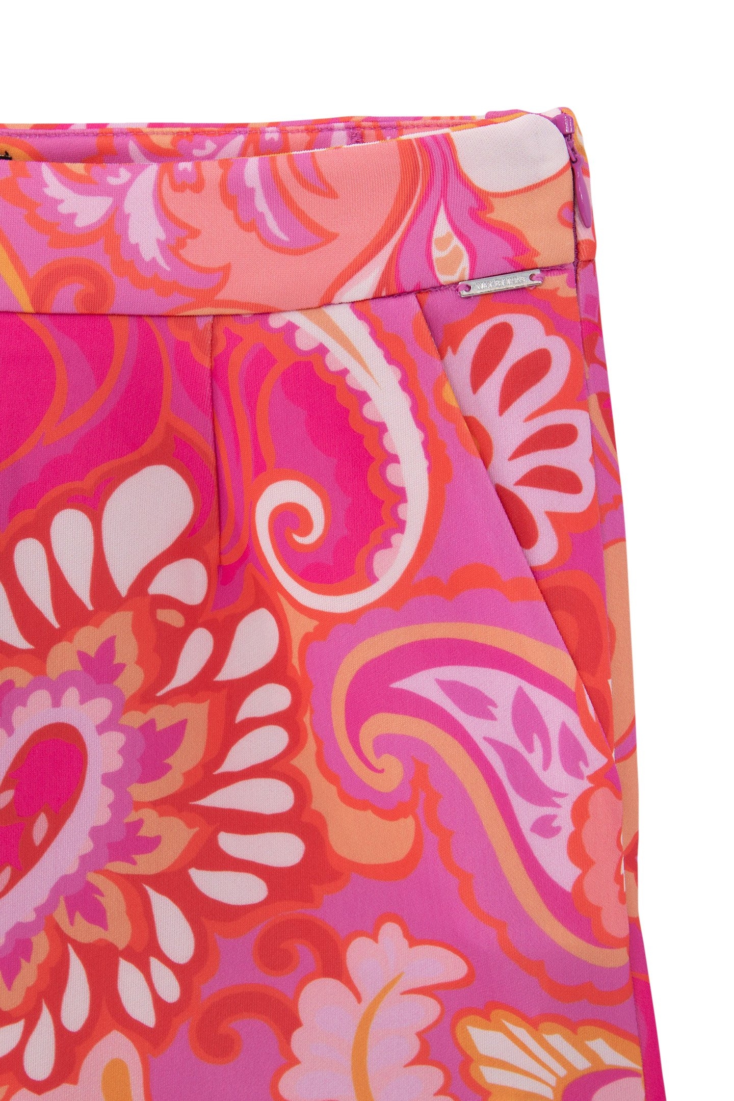 GIRLS’ PINK HIGH-WAIST SHORTS WITH PSYCHEDELIC PRINT 3