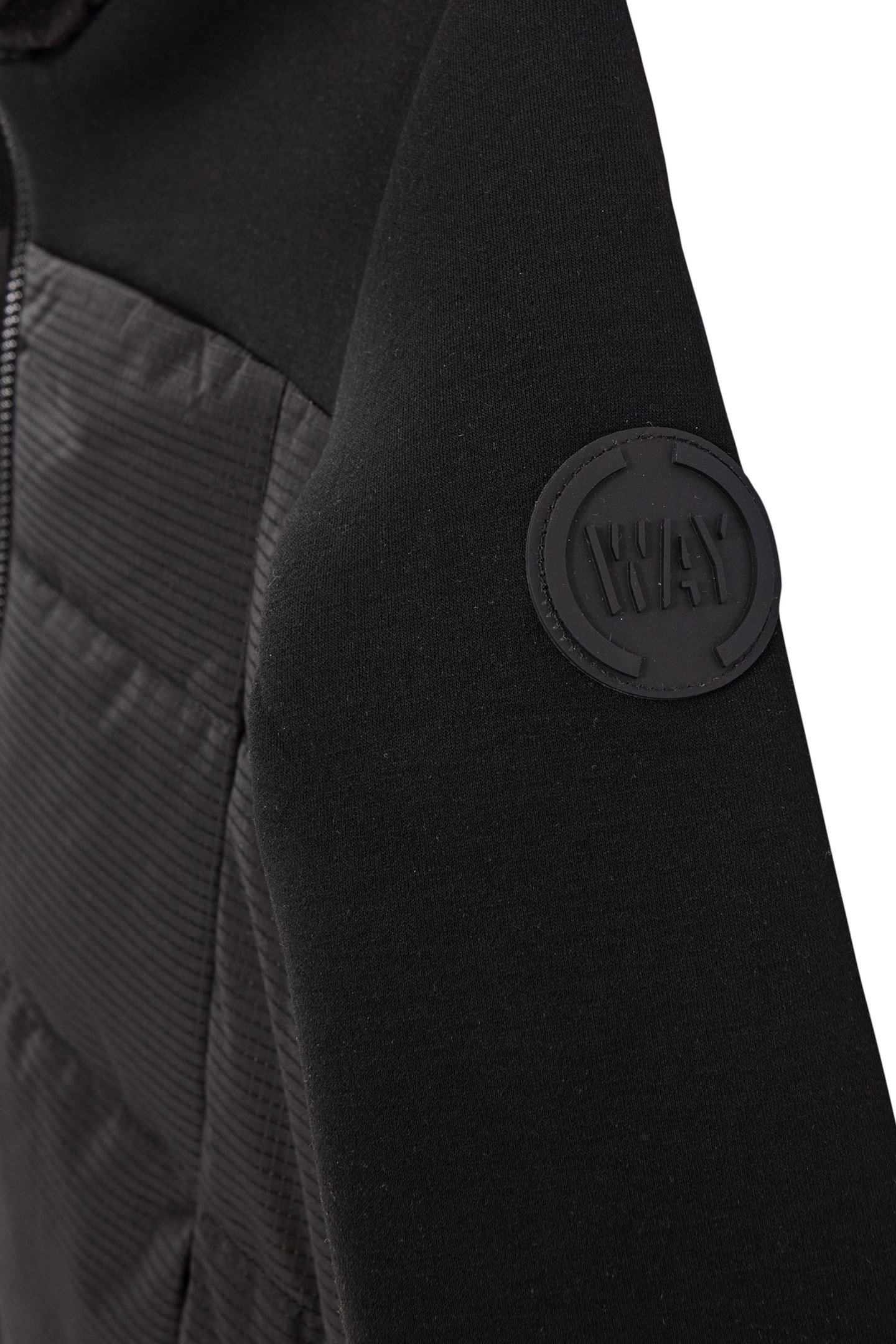 BOYS’ BLACK MIXED FABRIC PADDED JACKET 6