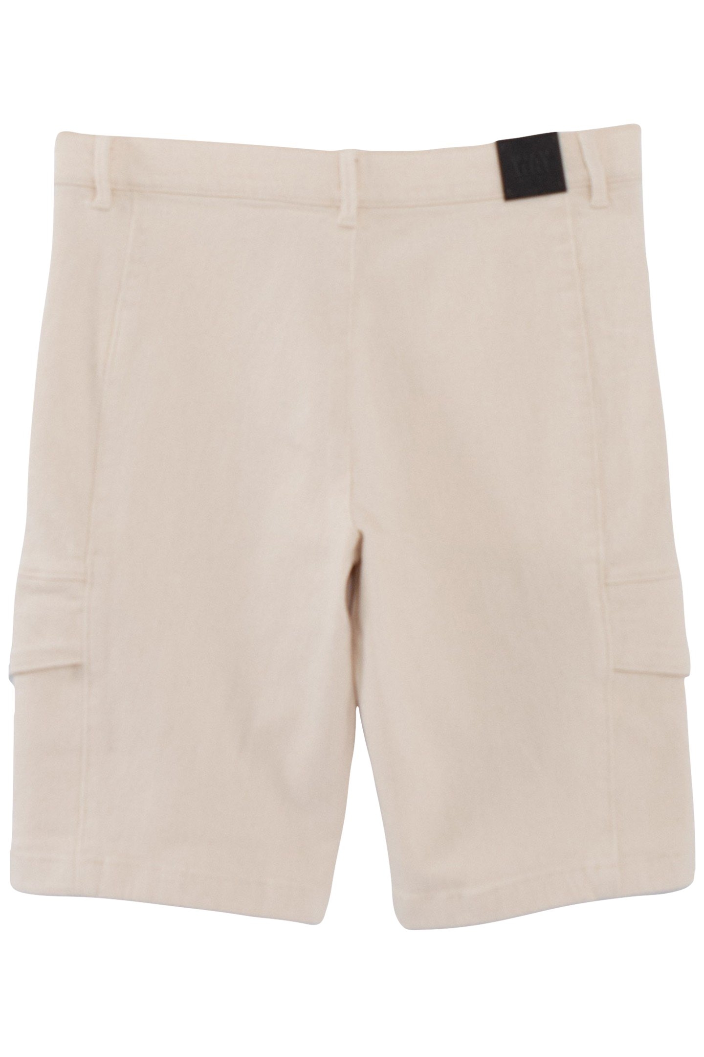 BOYS’ ECRU RELAXED BERMUDA SHORTS WITH CARGO POCKETS 2