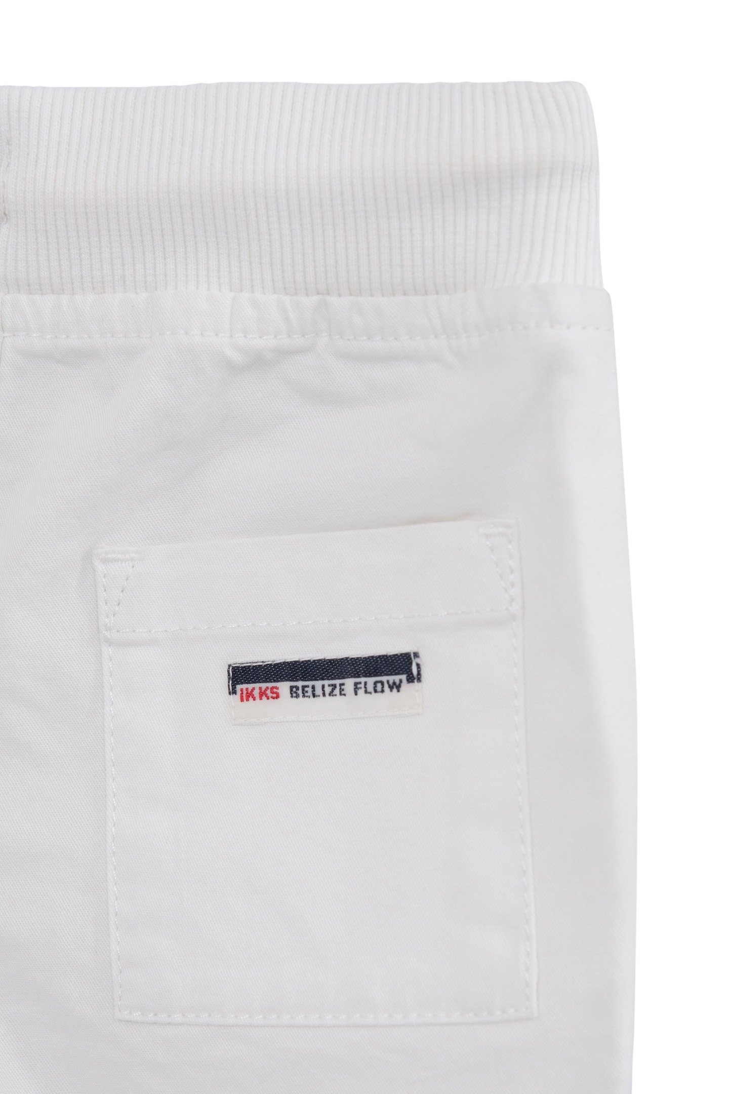BABY BOY OFF-WHITE ELASTICATED WAIST BERMUDA SHORTS 4
