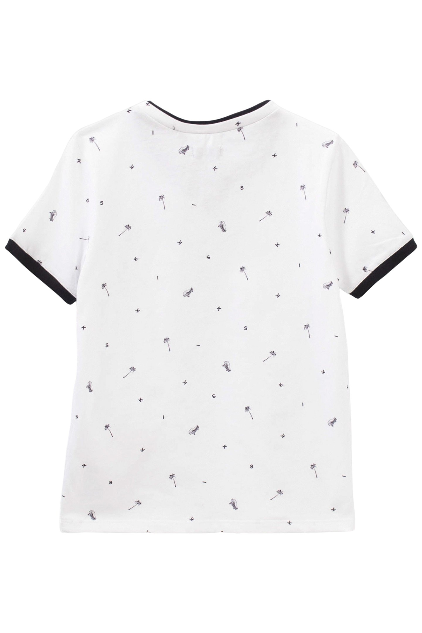 BOYS’ WHITE TROMPE_L'OEIL T_SHIRT WITH MOTIF 2