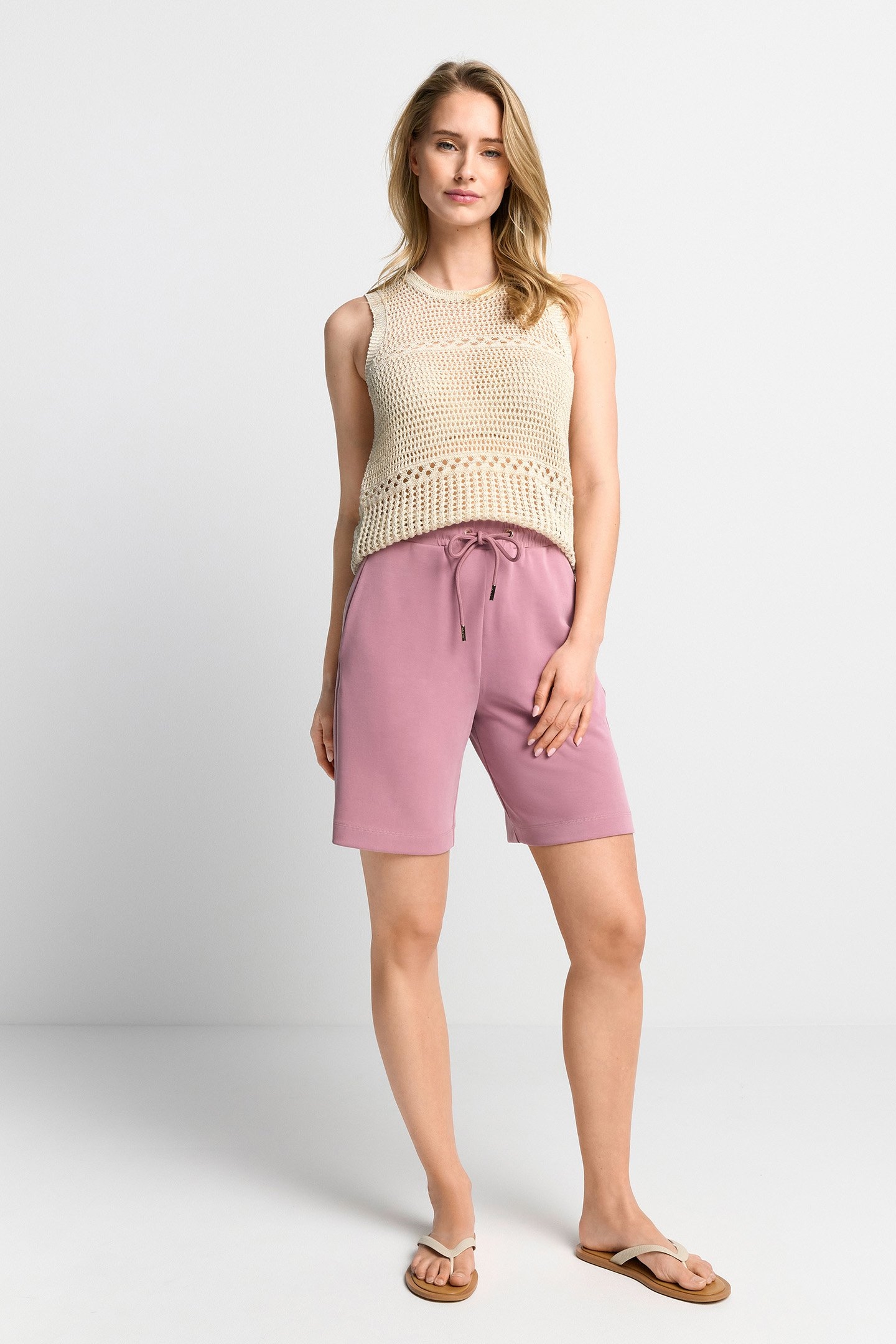 POINTELLE KNIT TOP WHISPER WHITE 2