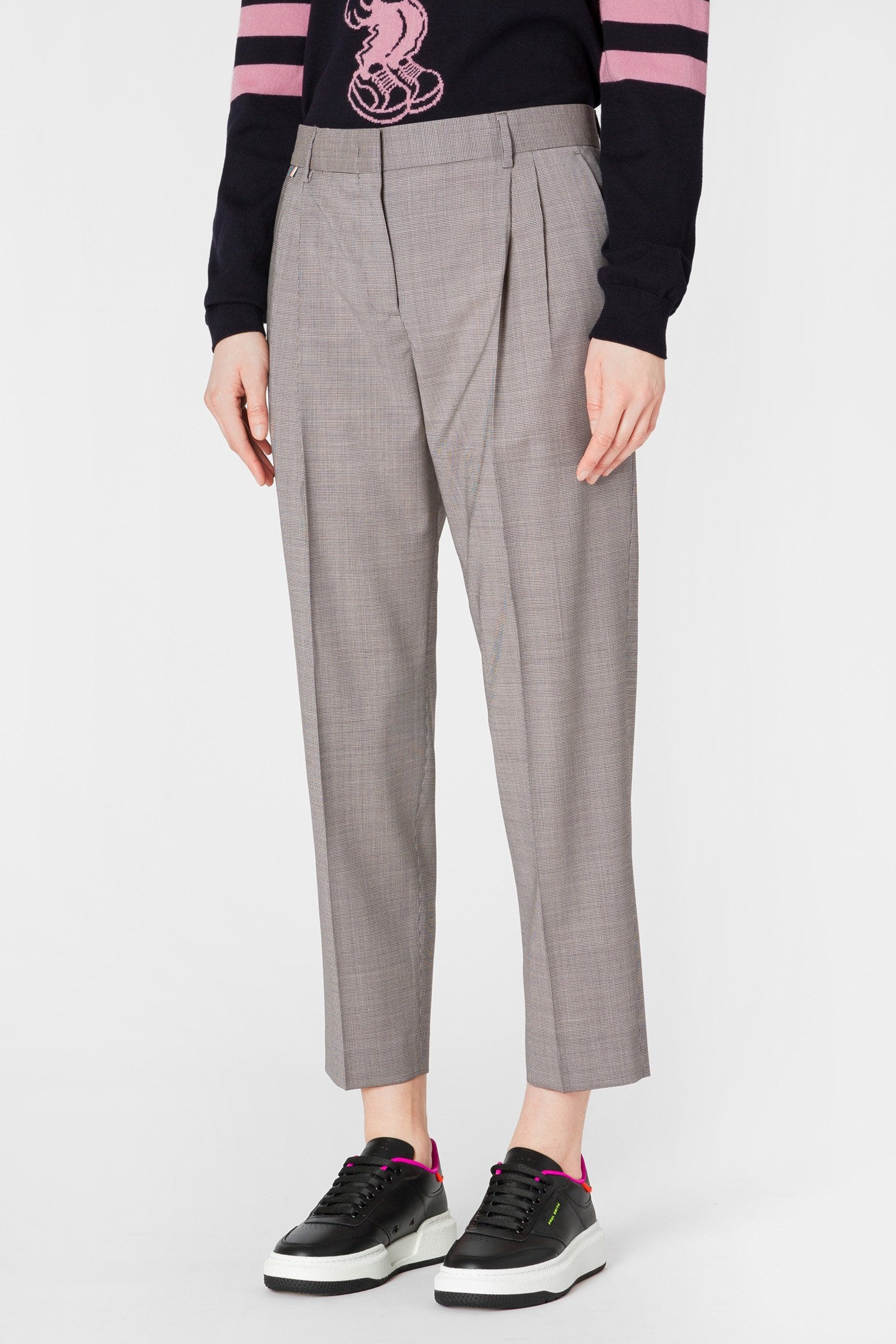 WOMENS TROUSERS GREY MELANGE 1
