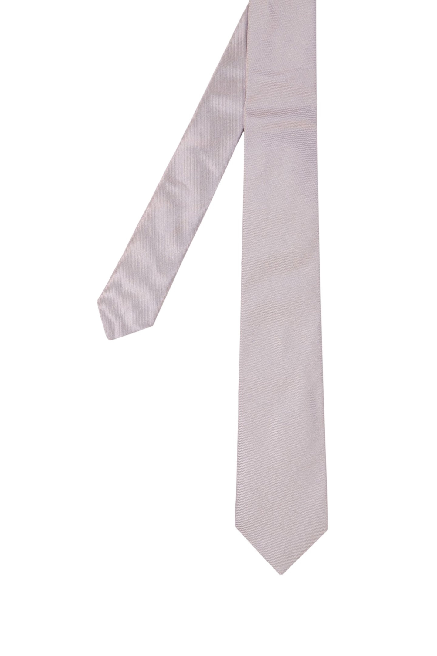 MEN TIE NARROW PLAIN GREY 1