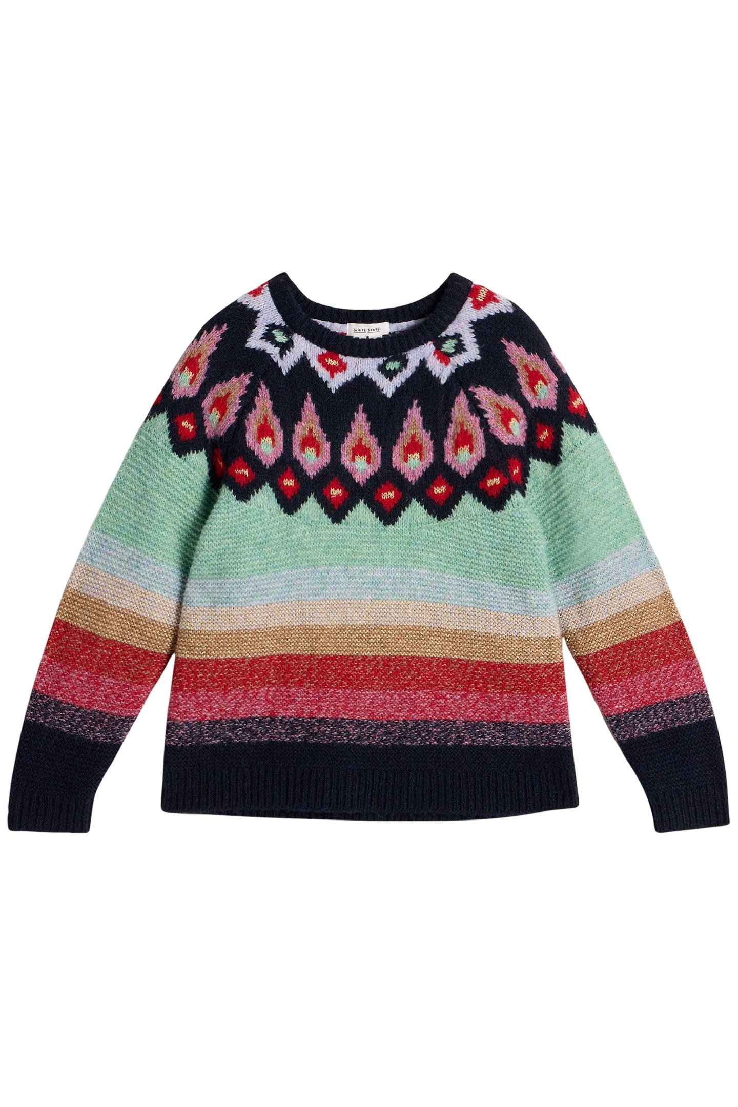 NEW YORK FAIRISLE JUMPER RED MULTI 3