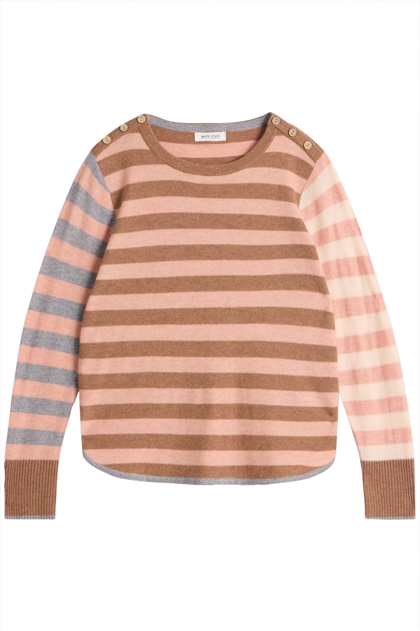 EMMA STRIPE JUMPER PINK MULTI 3
