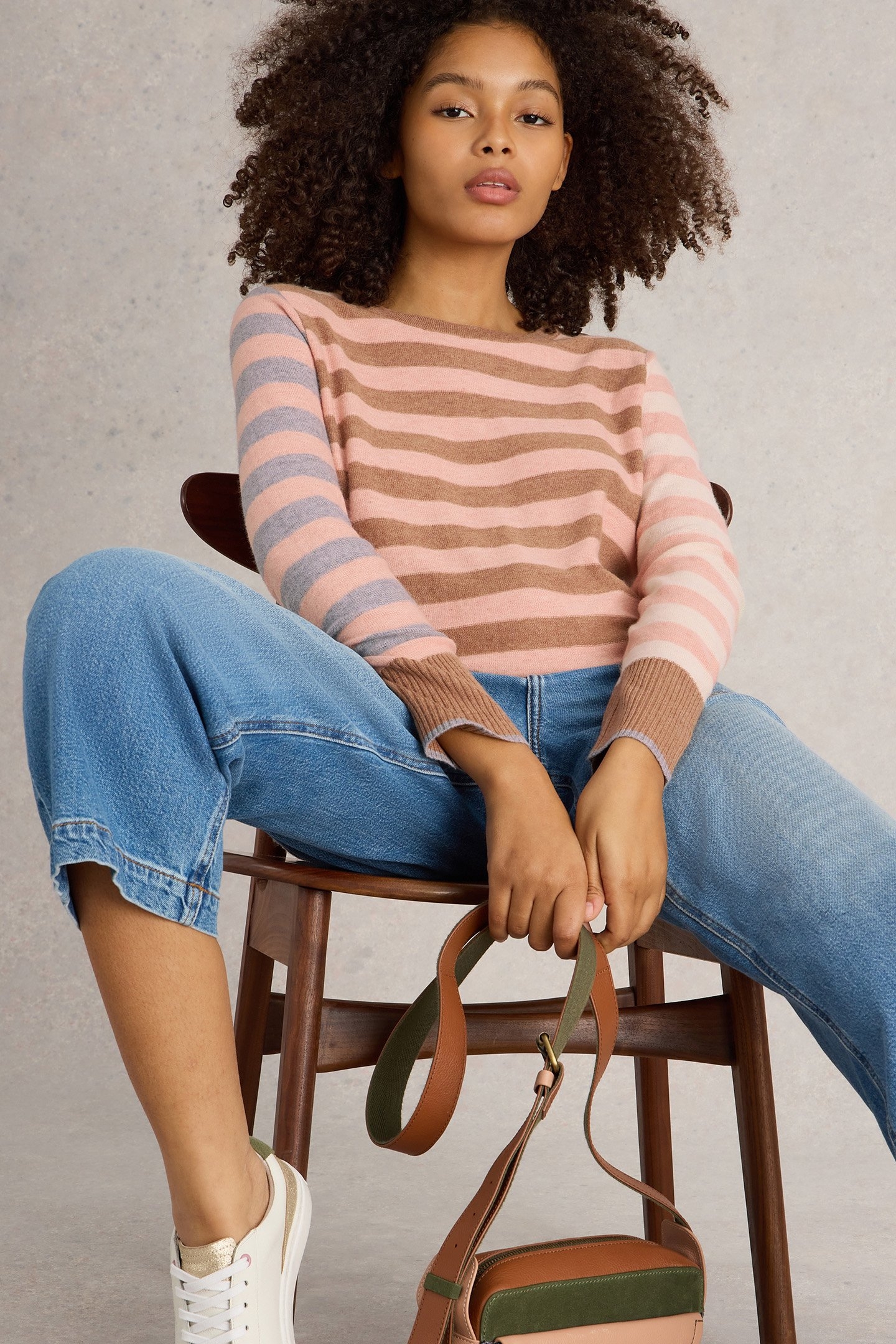 EMMA STRIPE JUMPER PINK MULTI 4