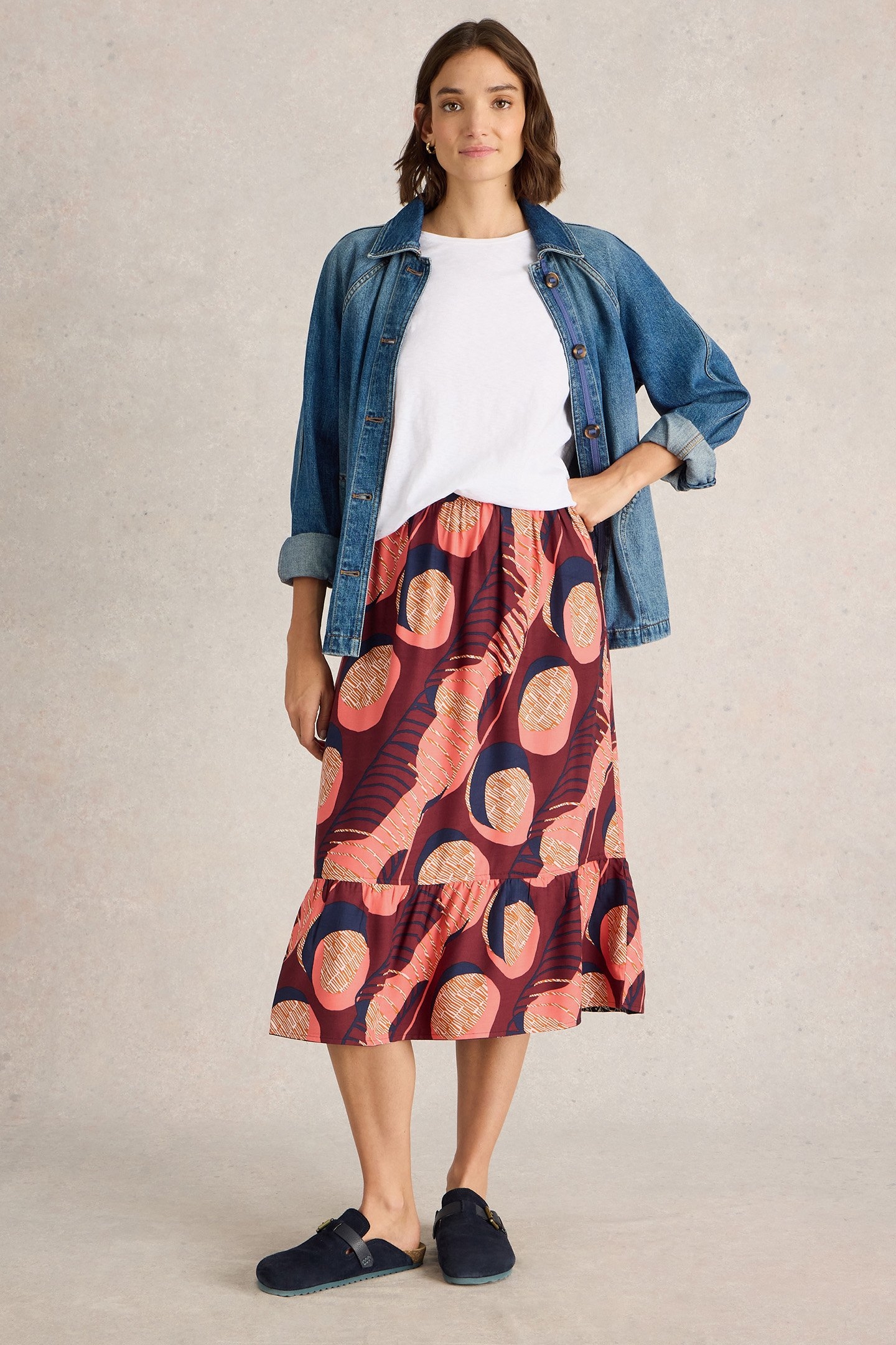 AVA REVERSIBLE SKIRT PLUM MULTI 3