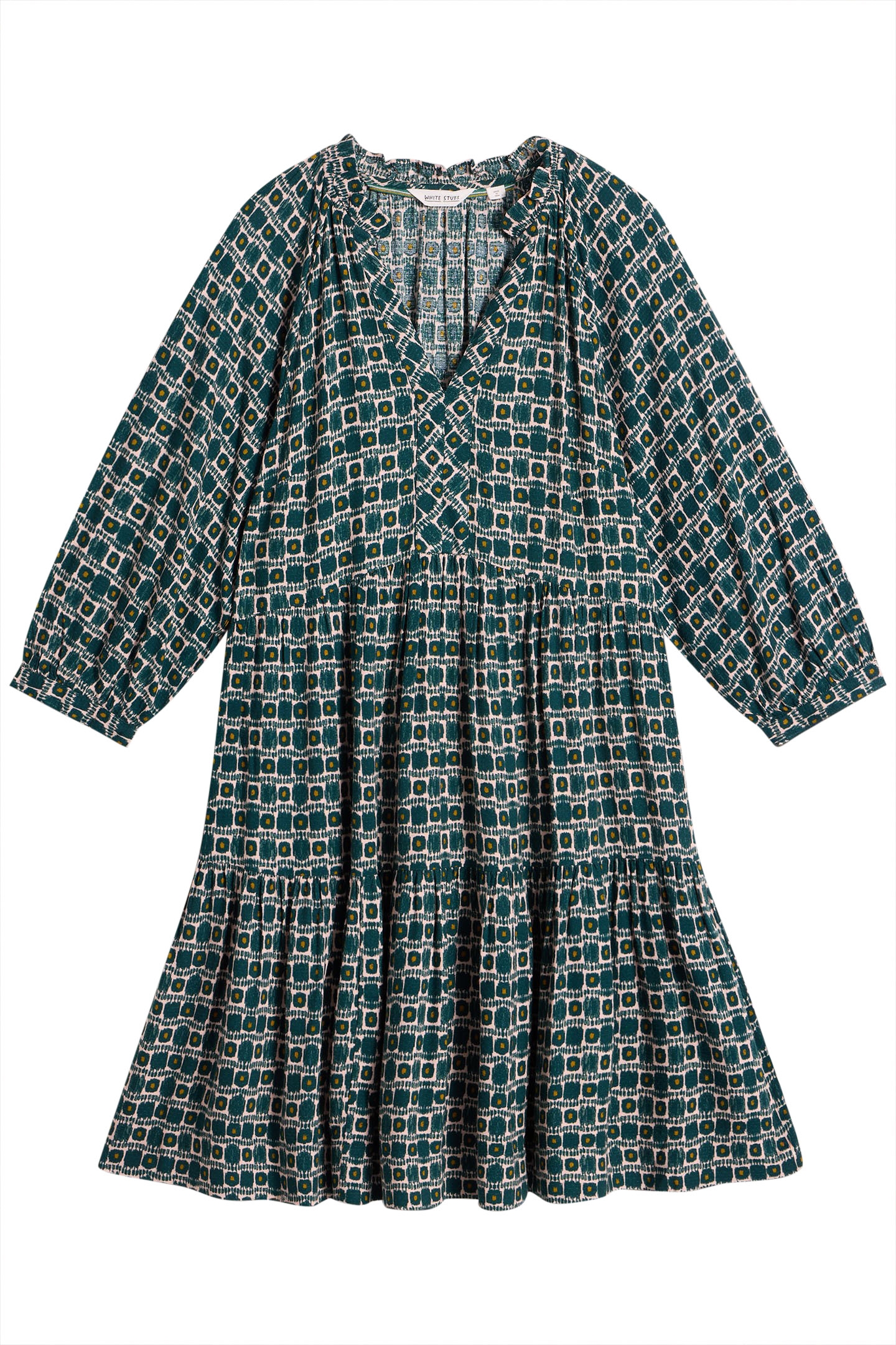 SOPHIA DRESS TEAL PRINT 3