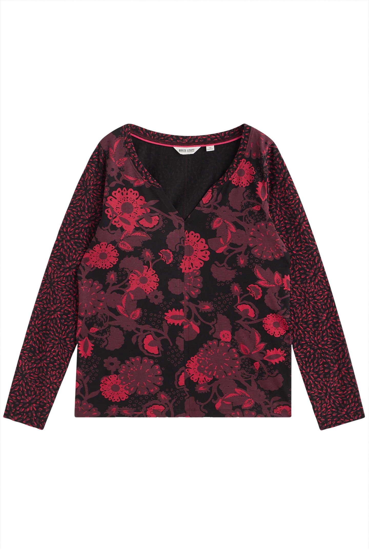 NELLY LS TEE BLACK MULTI 4