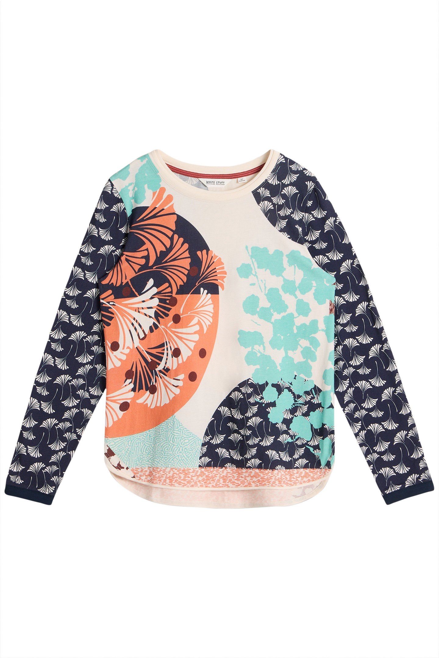 CLARA LS TEE BLUE PRINT 4